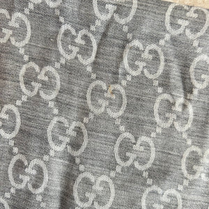 Pre-Owned GUCCI Grey Light Wool/Silk Scarf