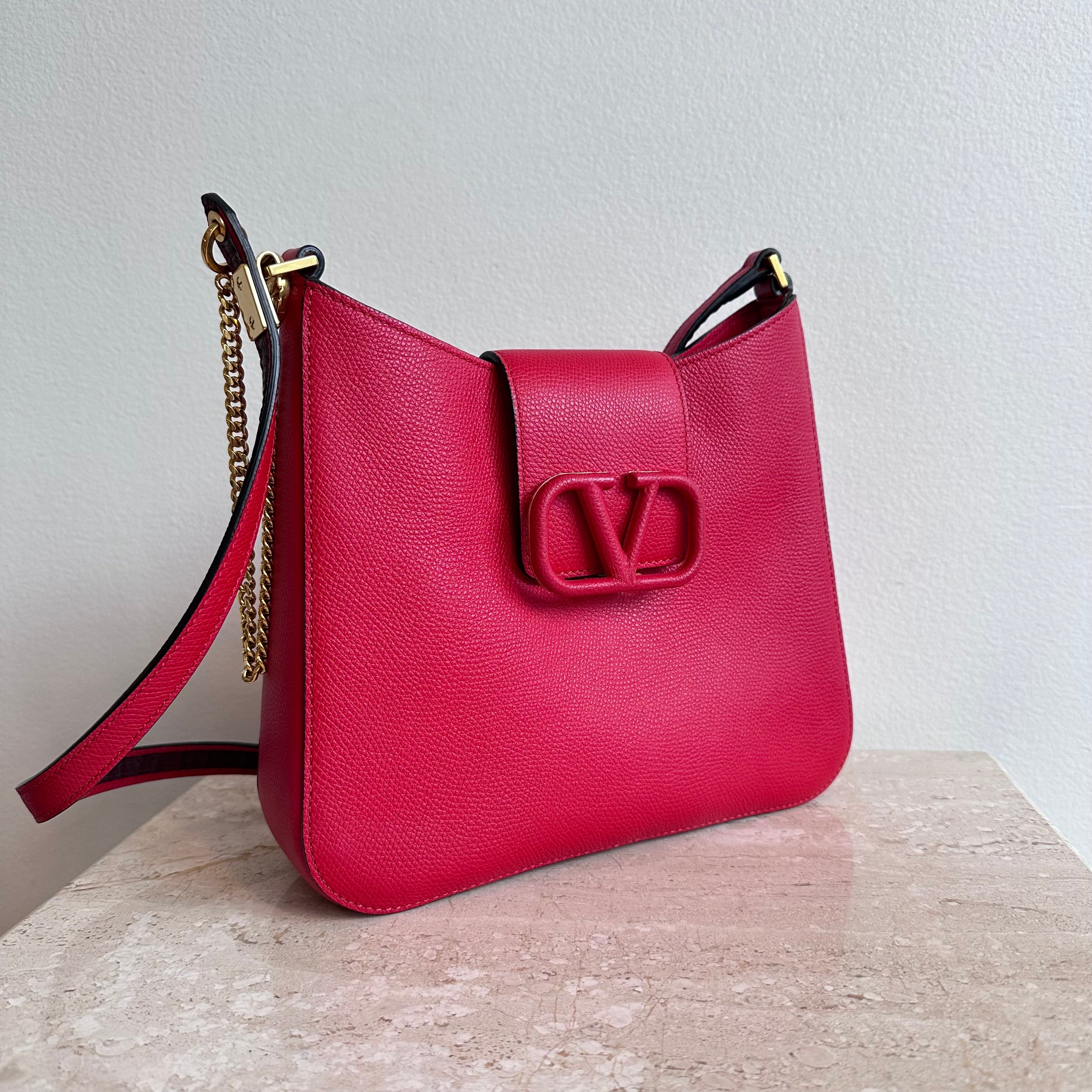 Pre-Owned VALENTINO Red VSling Hobo Bag