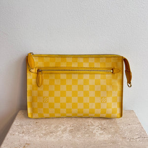 Pre-Owned LOUIS VUITTON Damier Couleurs Modul Shoulder Bag Mimosa