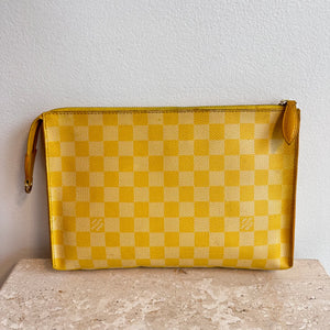 Pre-Owned LOUIS VUITTON Damier Couleurs Modul Shoulder Bag Mimosa