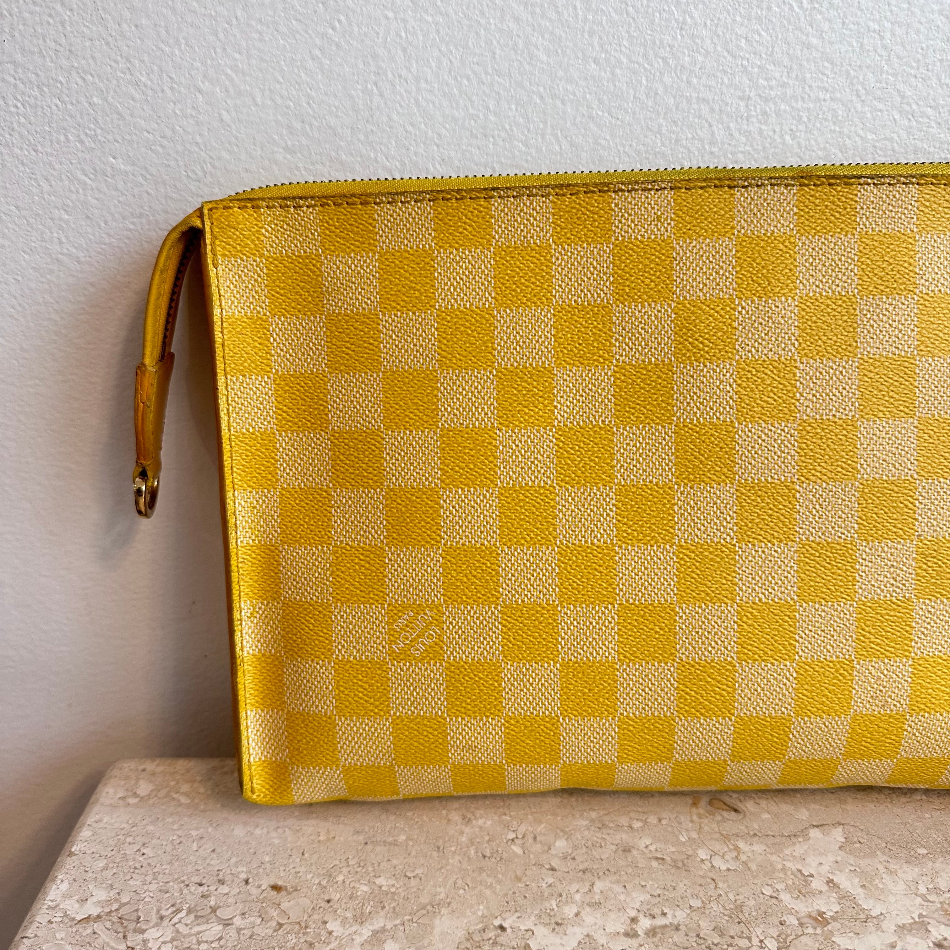 Pre-Owned LOUIS VUITTON Damier Couleurs Modul Shoulder Bag Mimosa