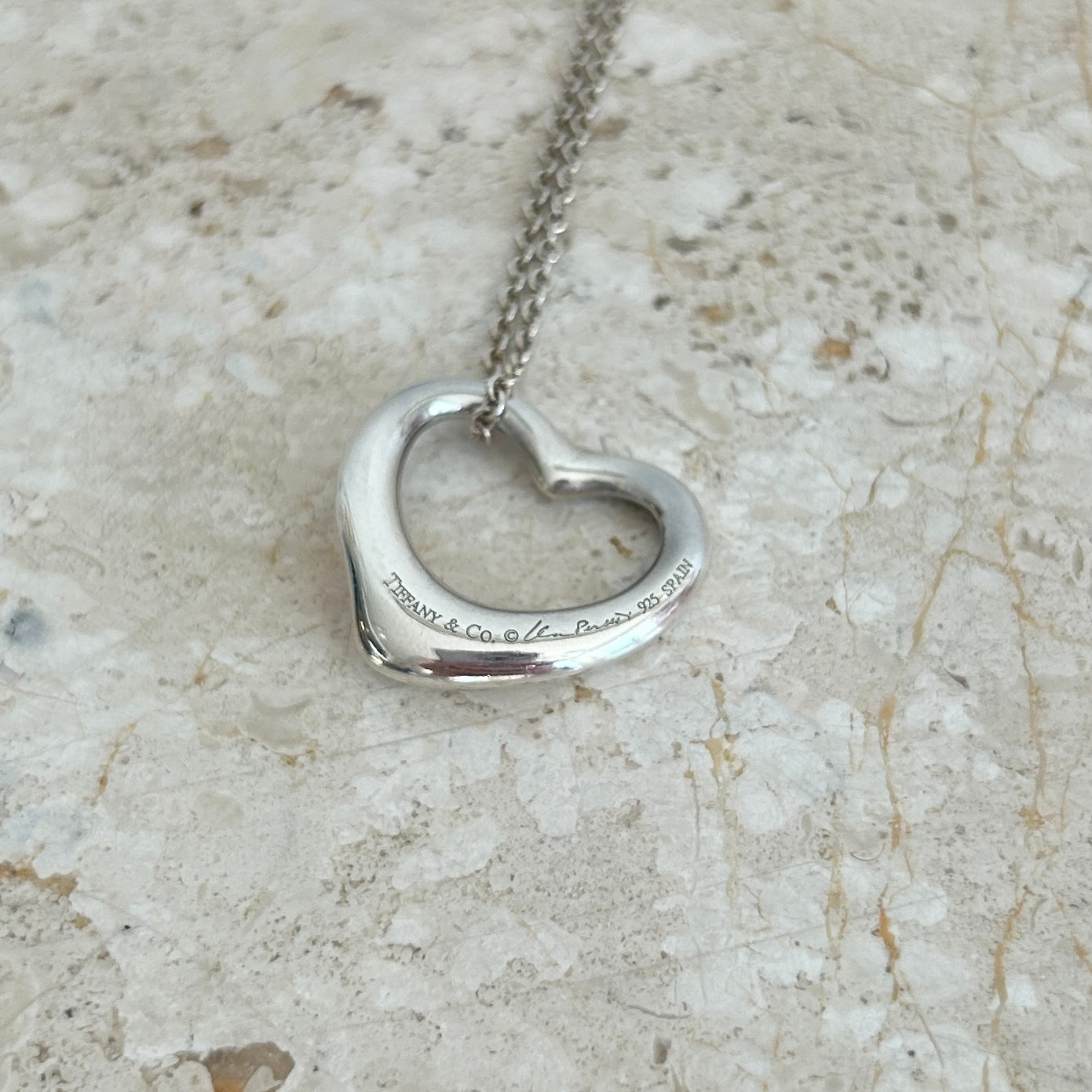 Pre-Owned TIFFANY & CO. Open Heart Necklace