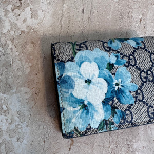 Gucci blue flower wallet online