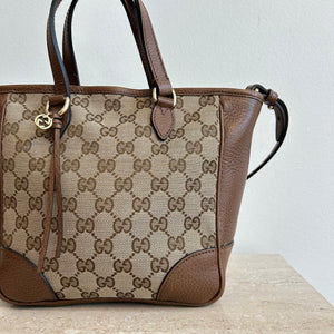 Pre-Owned GUCCI Monogram Canvas Bree Small Tote