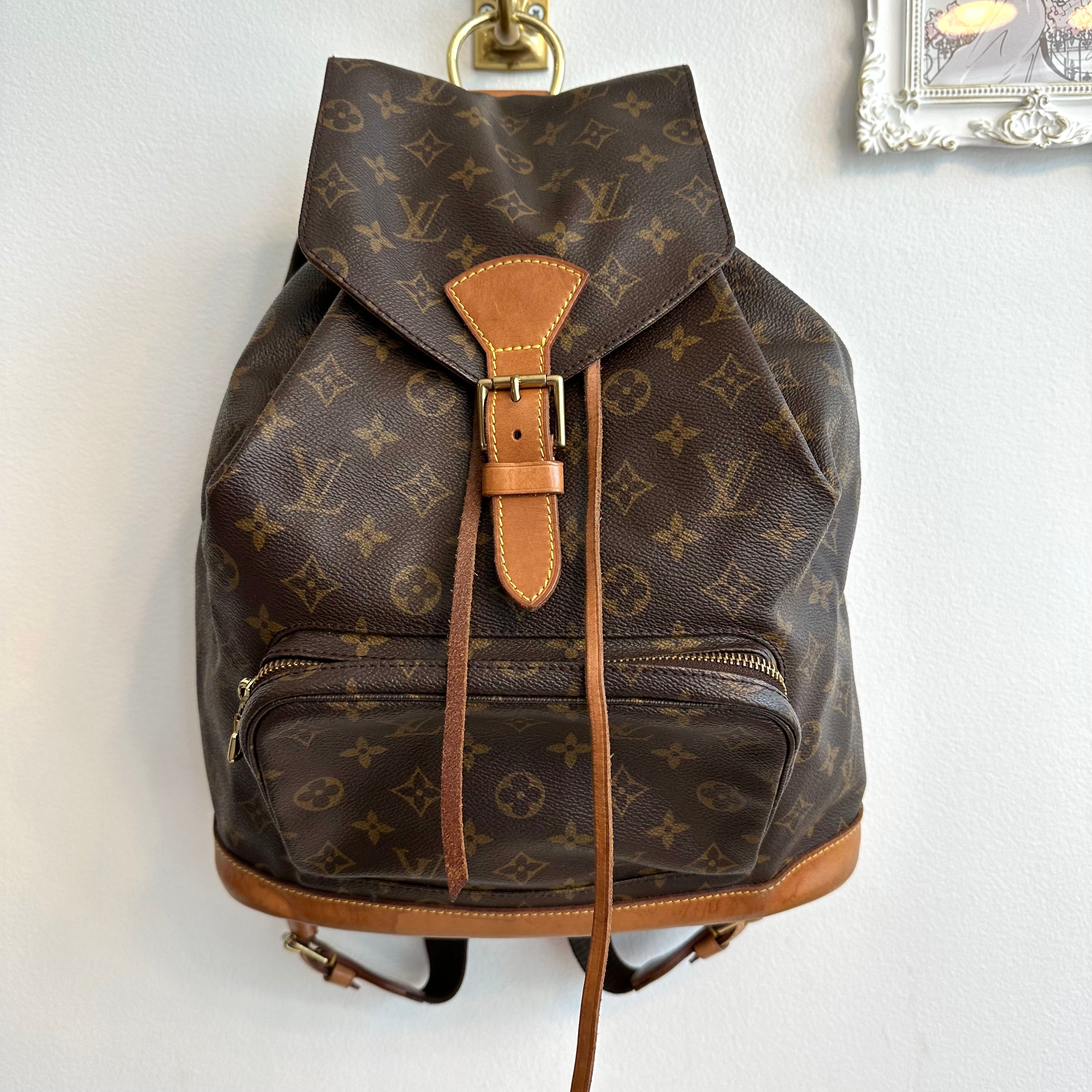 Buy Pre-Owned LOUIS VUITTON Montsouris GM Backpack Monogram