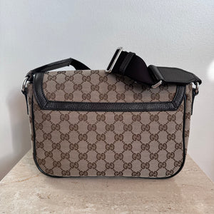 Pre-Owned GUCCI GG Monogram Flap Messenger Bag