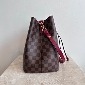 Pre-Owned LOUIS VUITTON  Damier Ebene Poppy Néo Noé