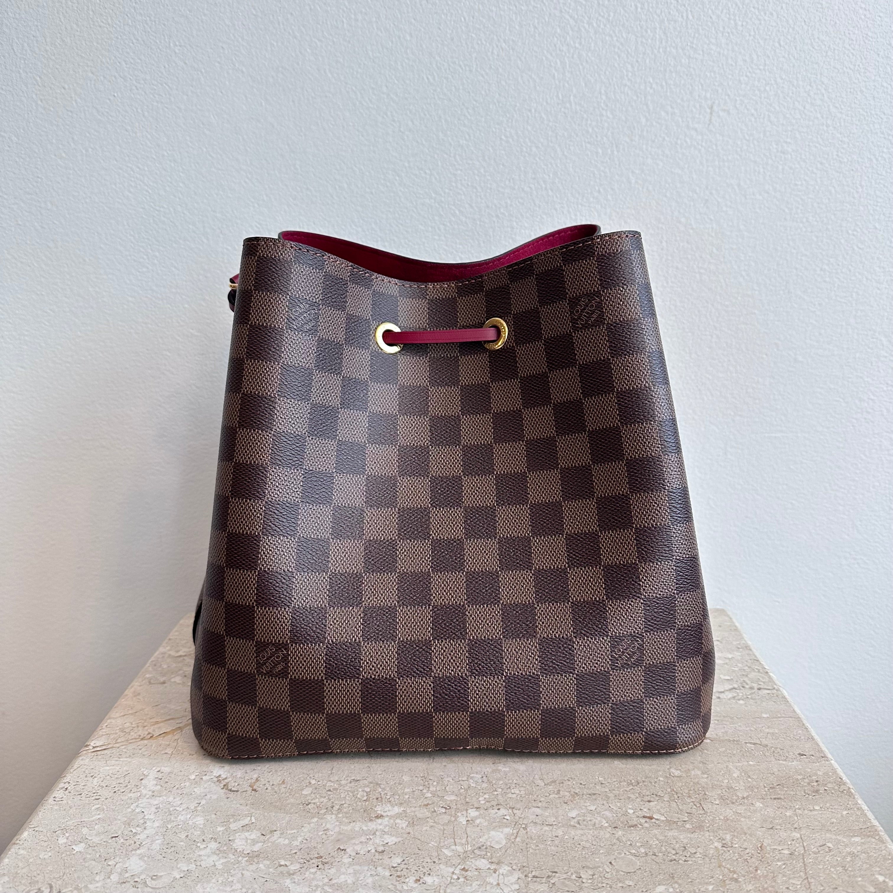 Pre-Owned LOUIS VUITTON  Damier Ebene Poppy Néo Noé