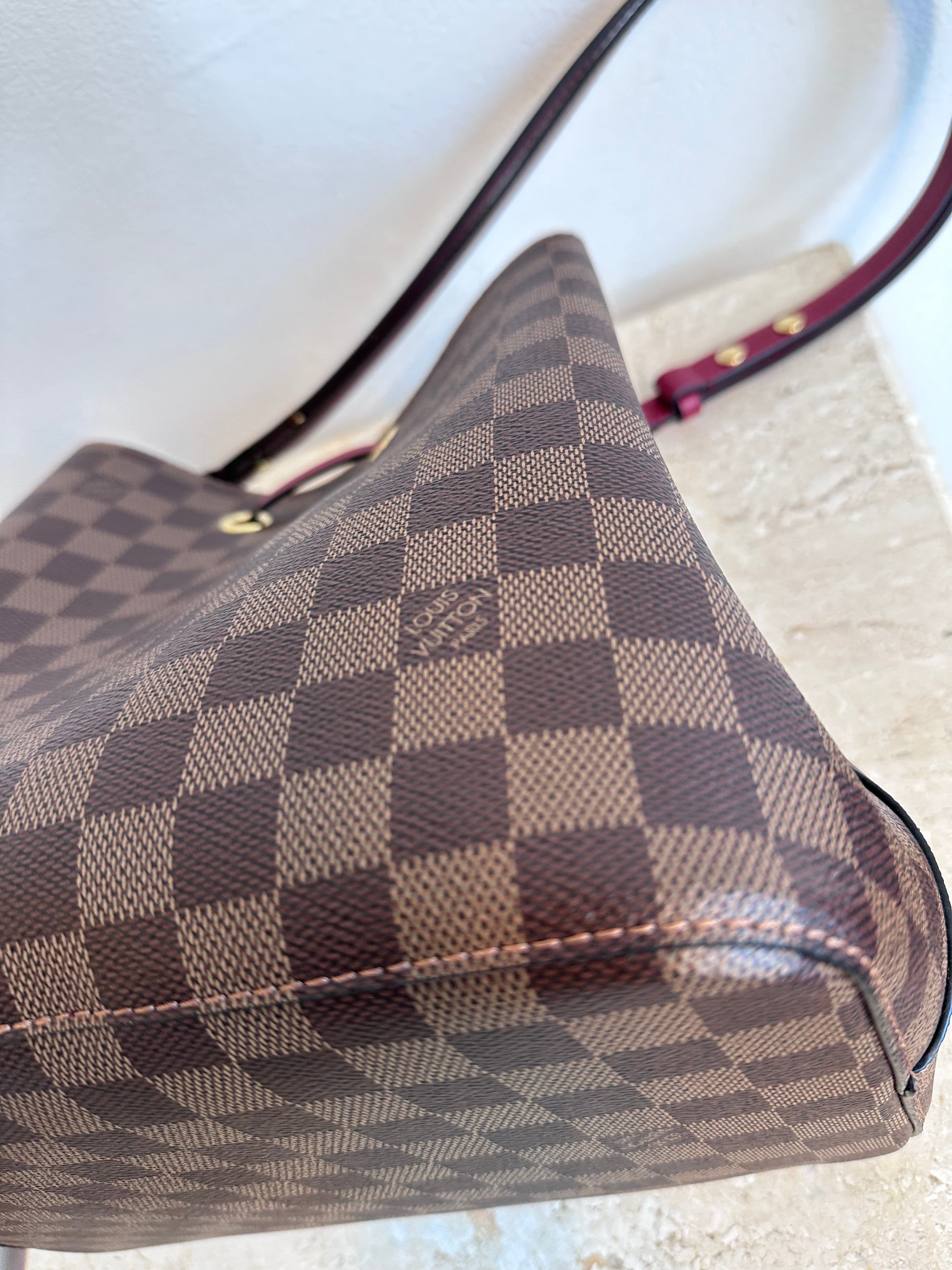 Pre-Owned LOUIS VUITTON  Damier Ebene Poppy Néo Noé