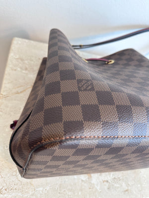 Pre-Owned LOUIS VUITTON  Damier Ebene Poppy Néo Noé