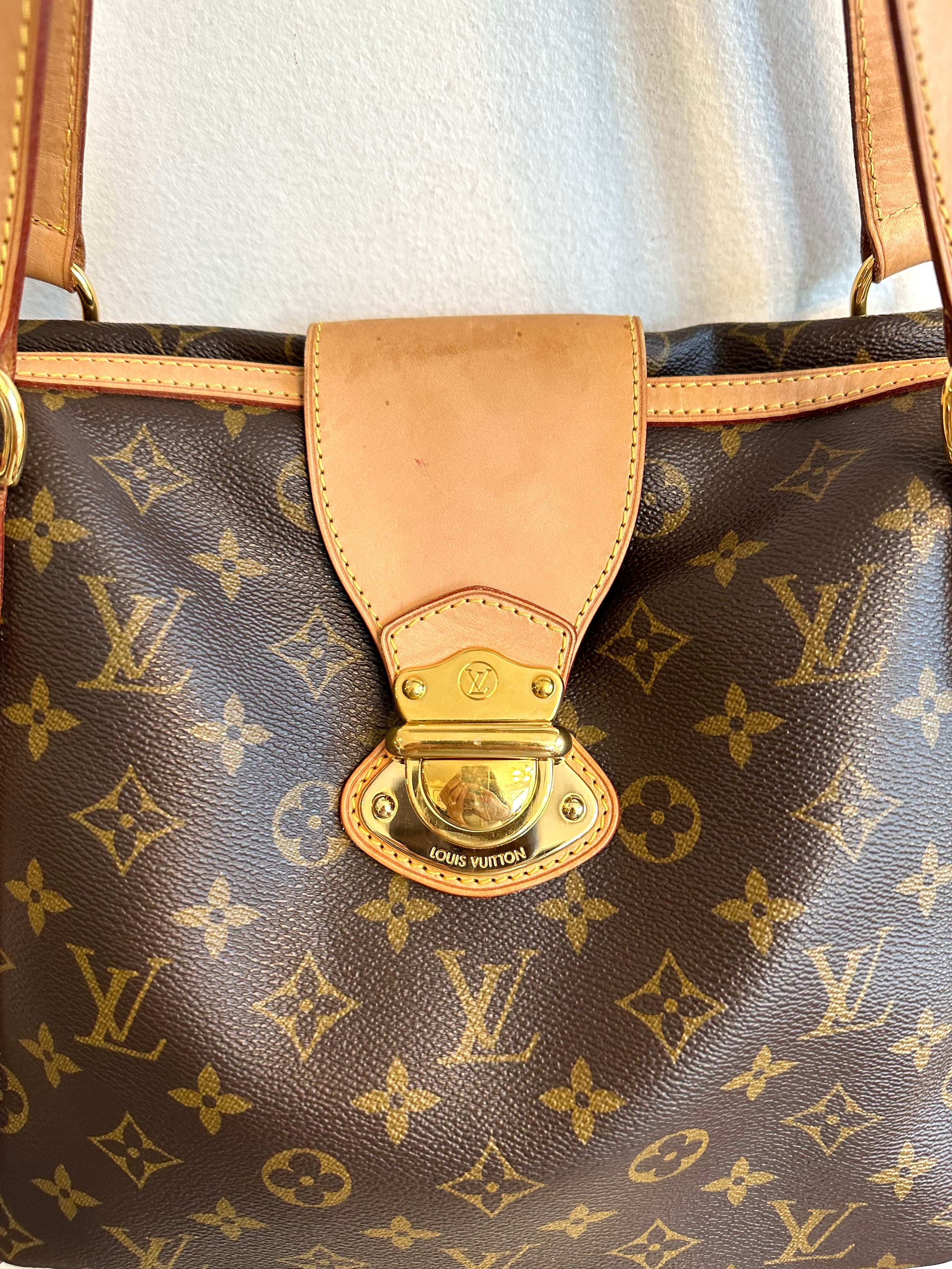Authenticated Used Louis Vuitton Tote Bag Monogram Stresa PM M51186 Canvas  Brown Gold Hardware Ladies LOUIS VUITTON 