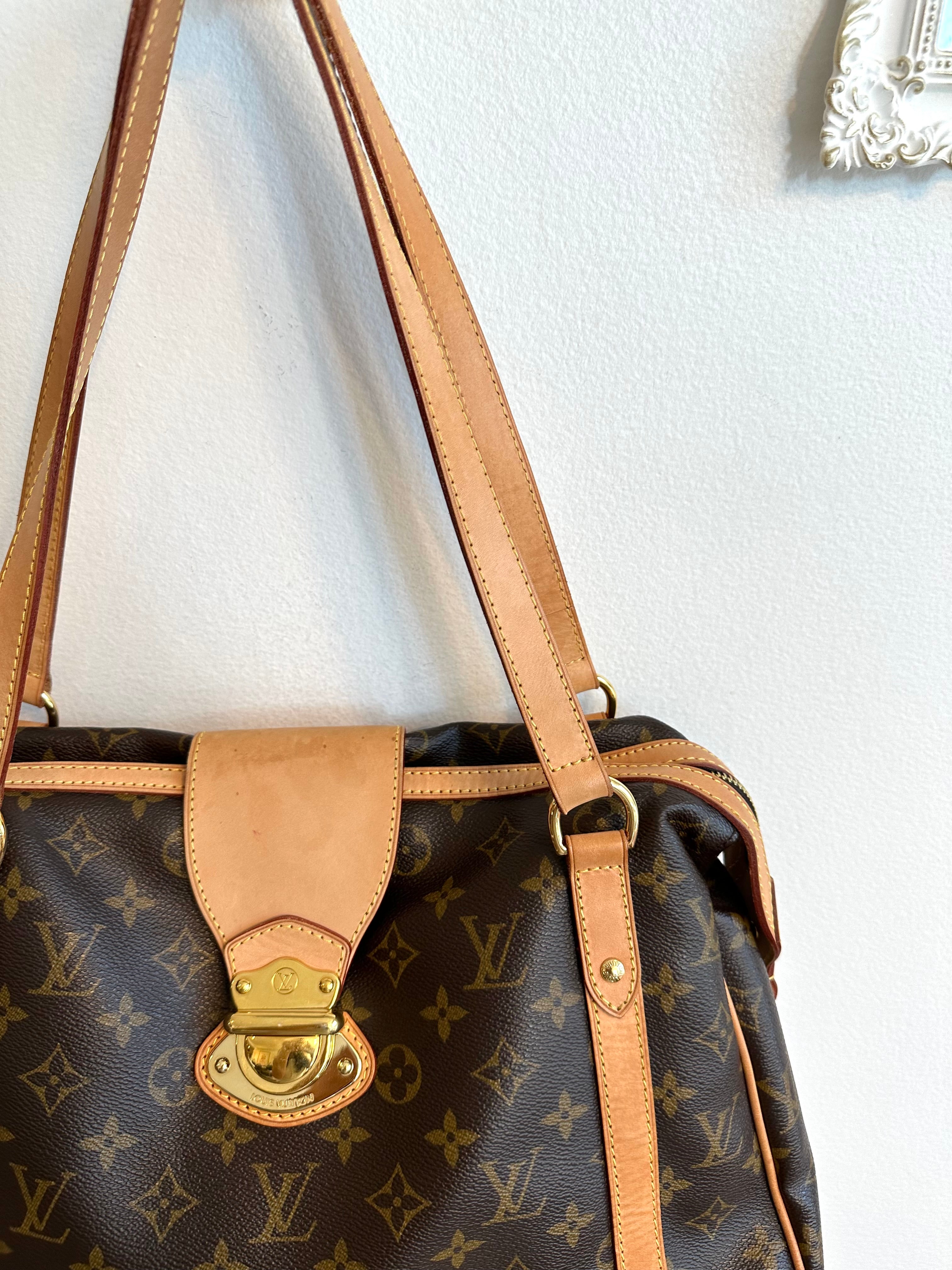 Louis Vuitton Stresa Pm Brown Canvas Handbag (Pre-Owned)
