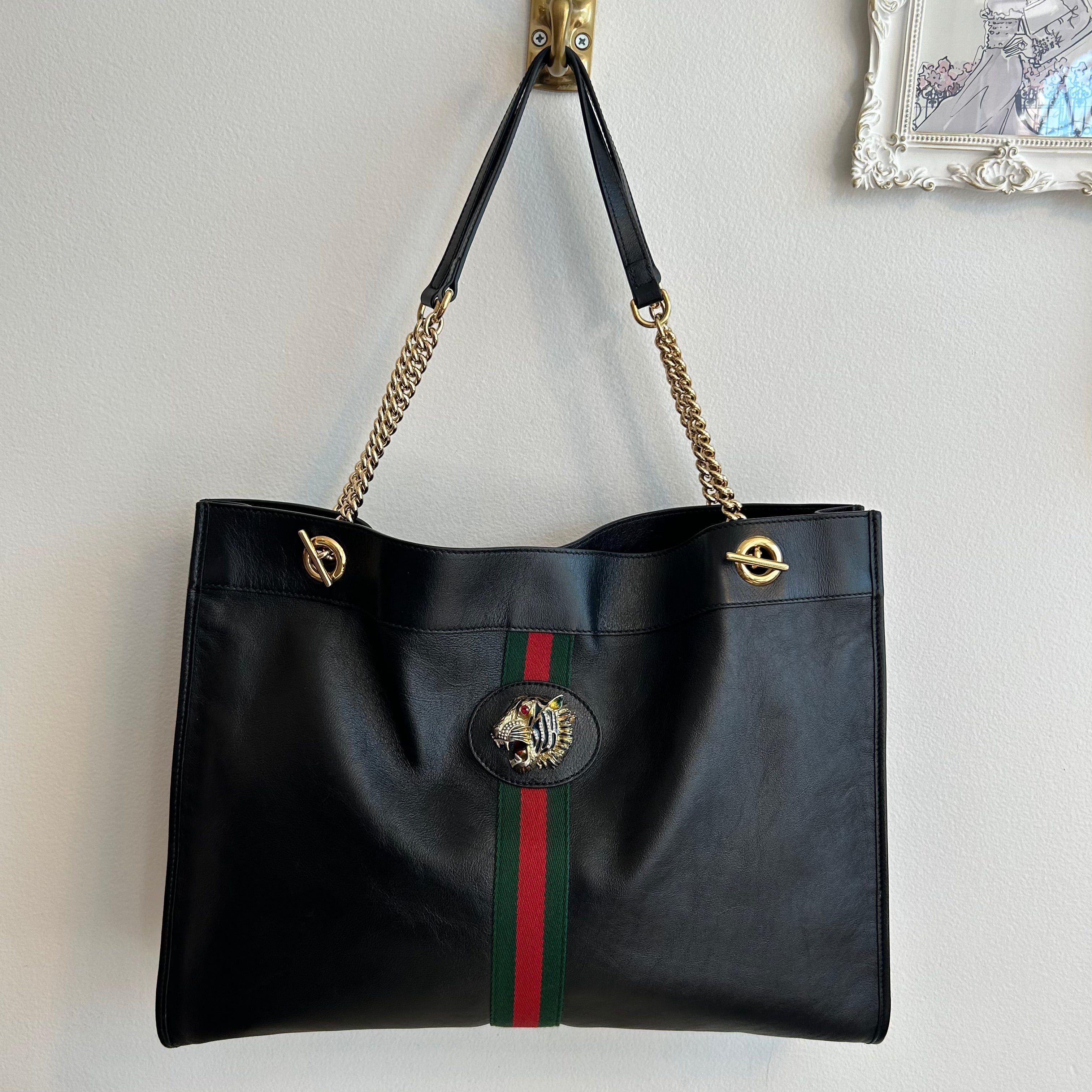 Pre-Owned GUCCI Rajah Large Tote