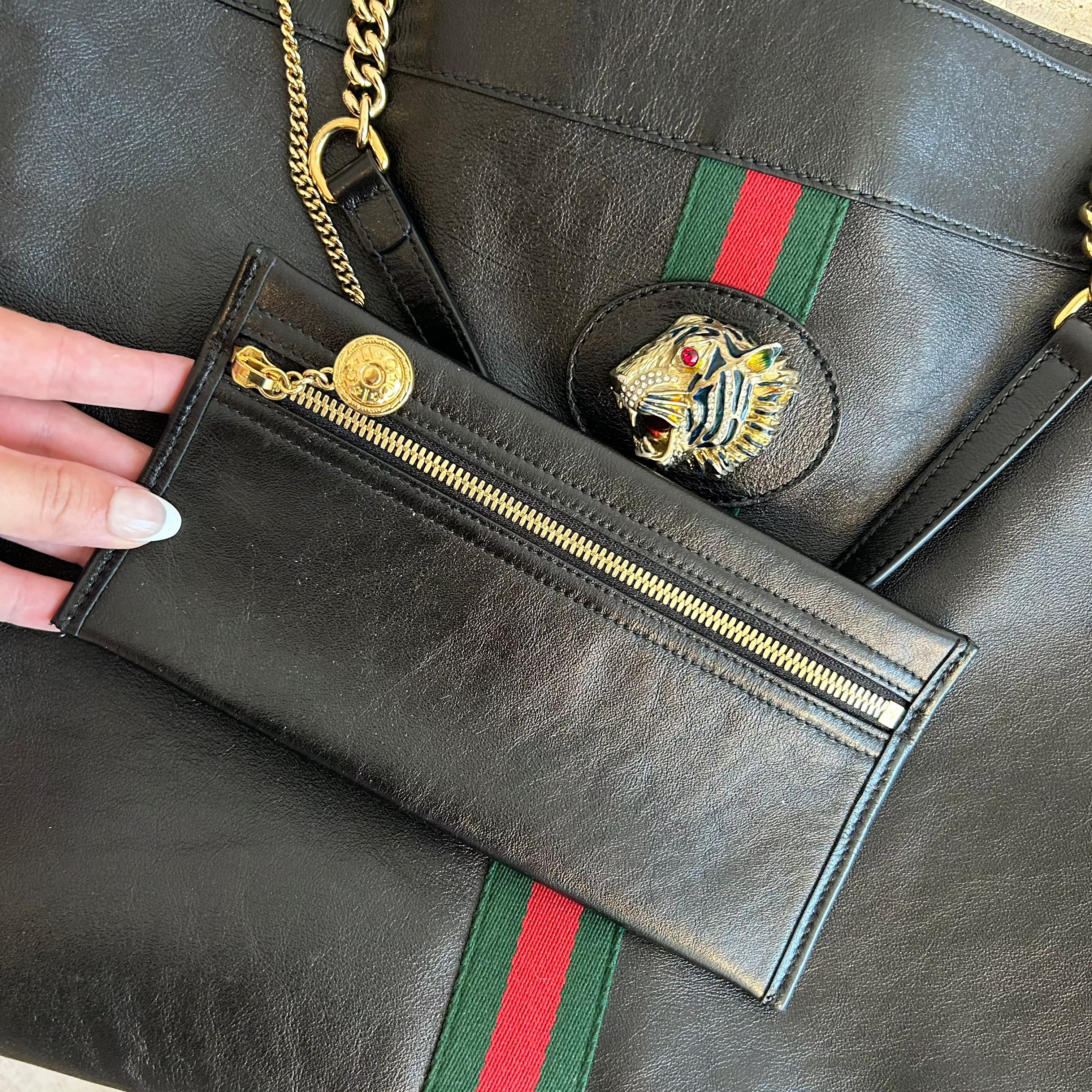 Pre-Owned GUCCI Rajah Large Tote