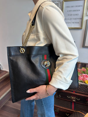 Pre-Owned GUCCI Rajah Large Tote