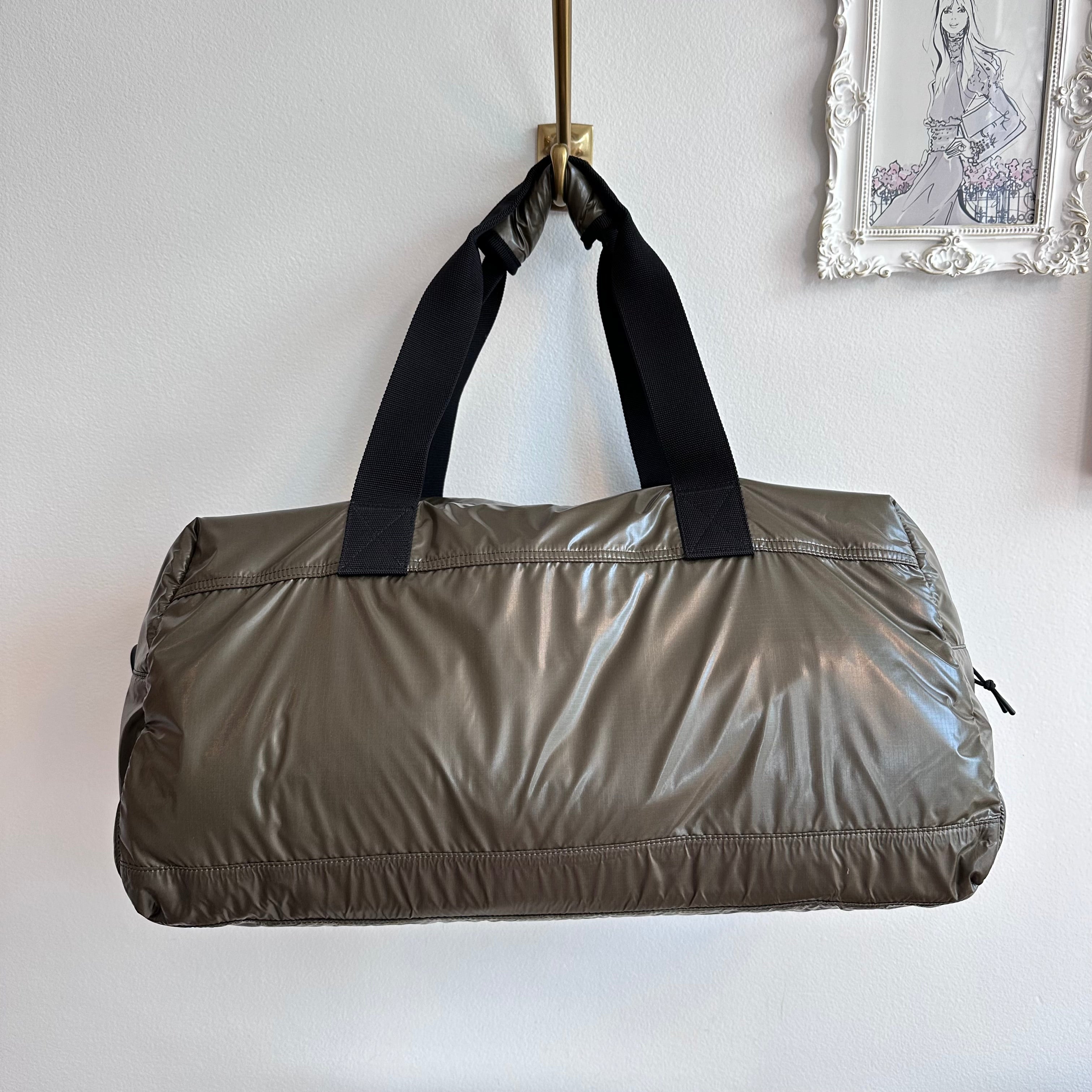 Pre-Owned SAINT LAURENT Army Green Nuxx Nylon Duffle