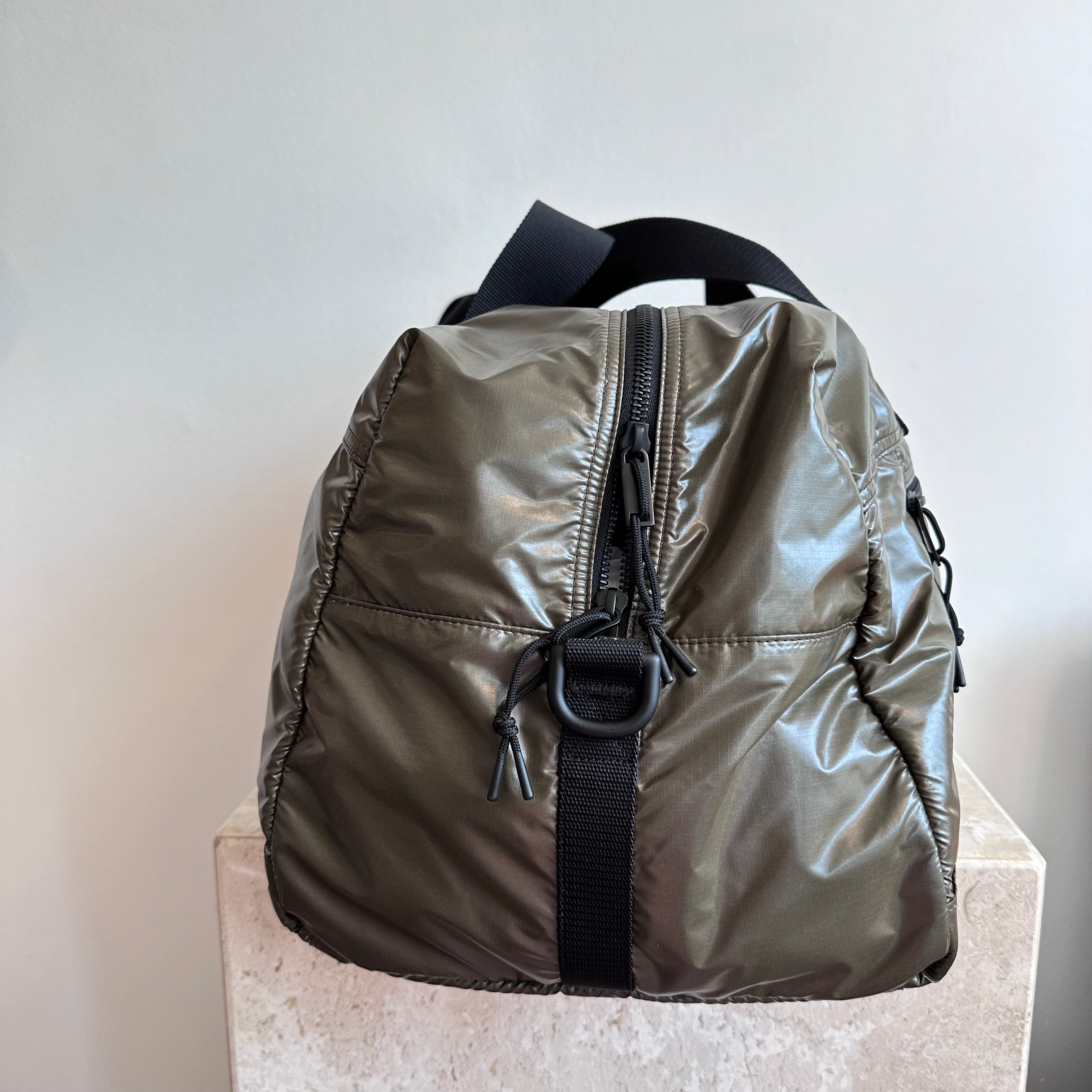 Pre-Owned SAINT LAURENT Army Green Nuxx Nylon Duffle