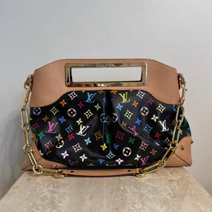 Pre-Owned LOUIS VUITTON Black Multicolore Monogram Judy GM