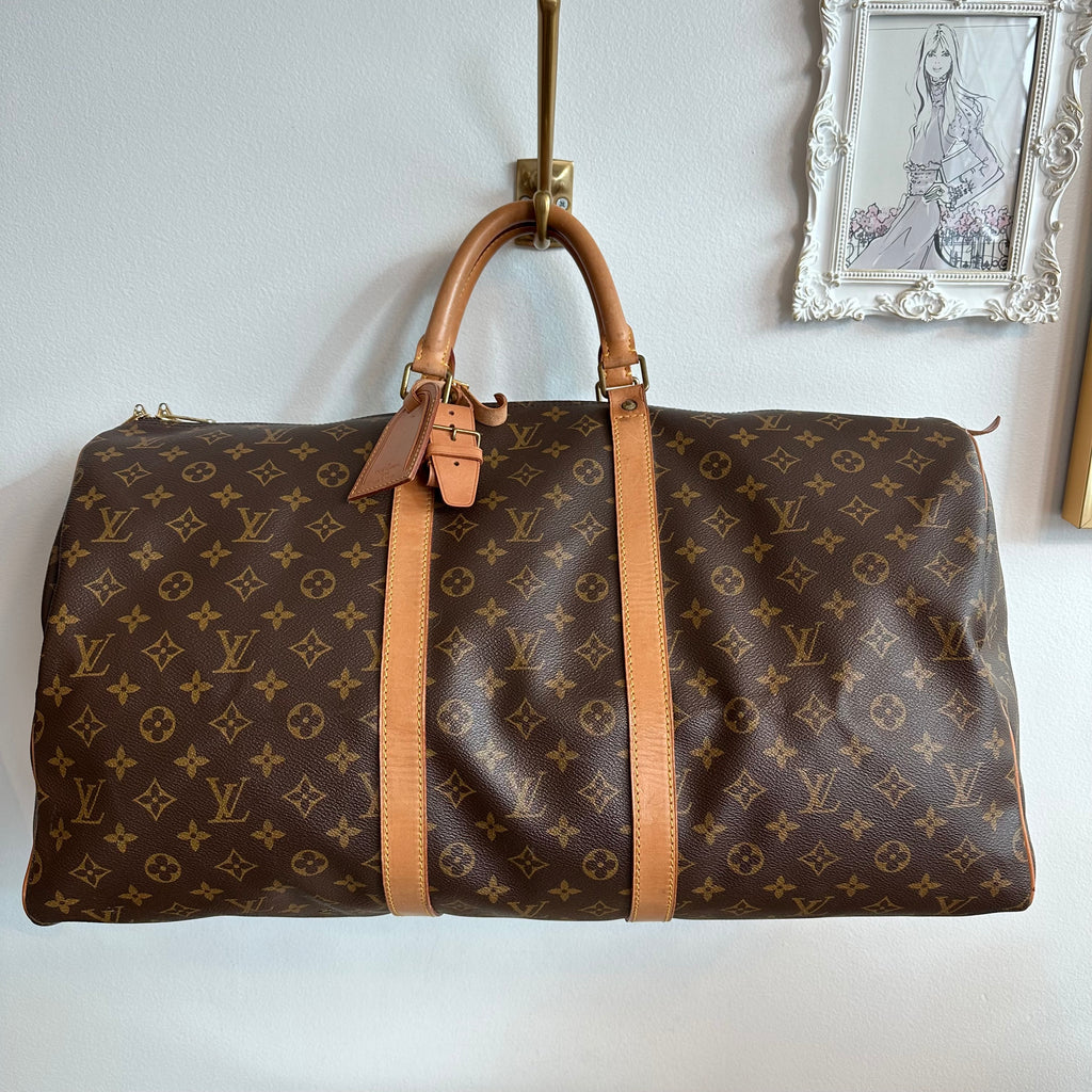 Pre-Owned LOUIS VUITTON Vintage Monogram Keepall 55