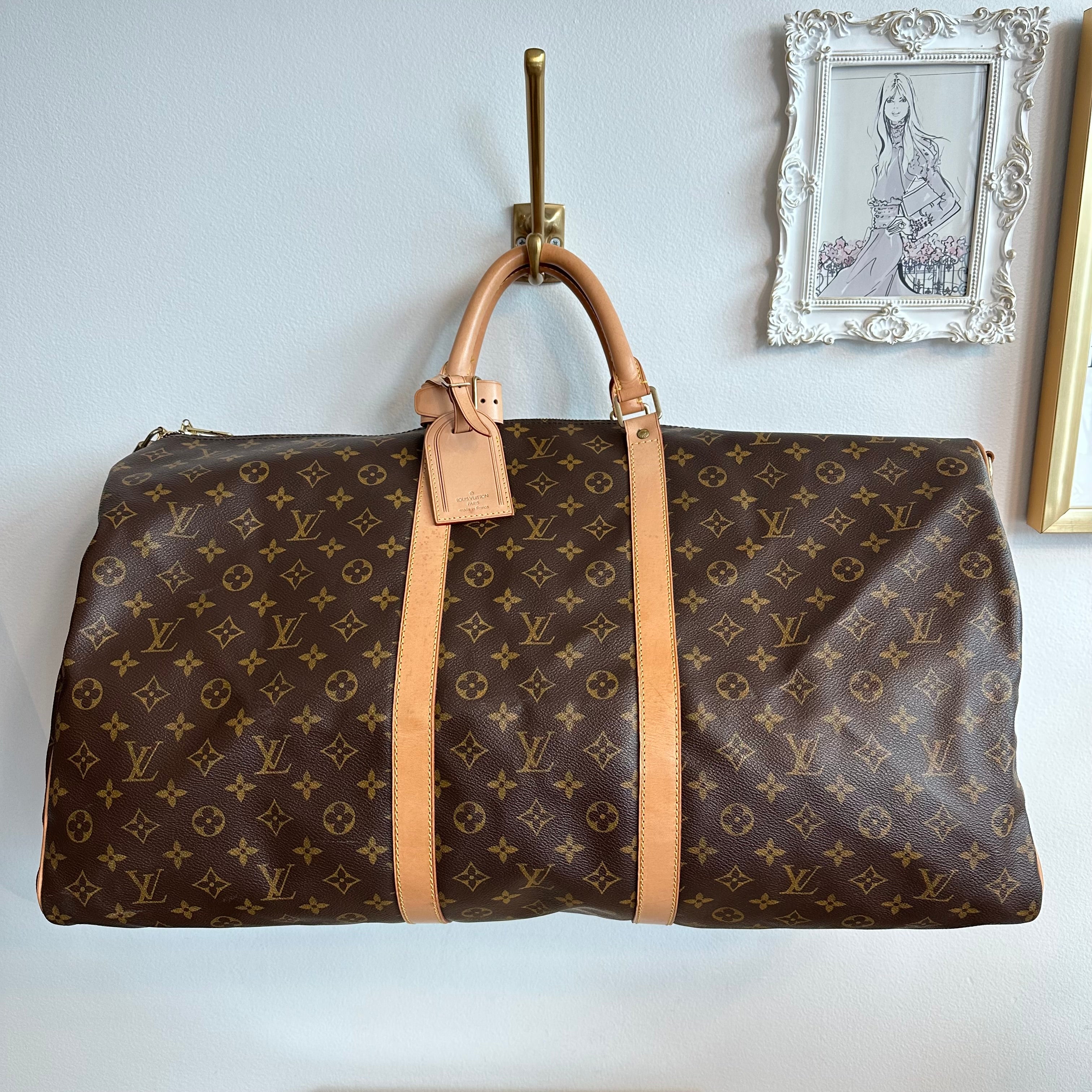 Pre-Owned LOUIS VUITTON Monogram Keepall 60 Bandoulier