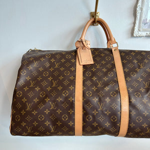 Pre-Owned LOUIS VUITTON Monogram Keepall 60 Bandoulier