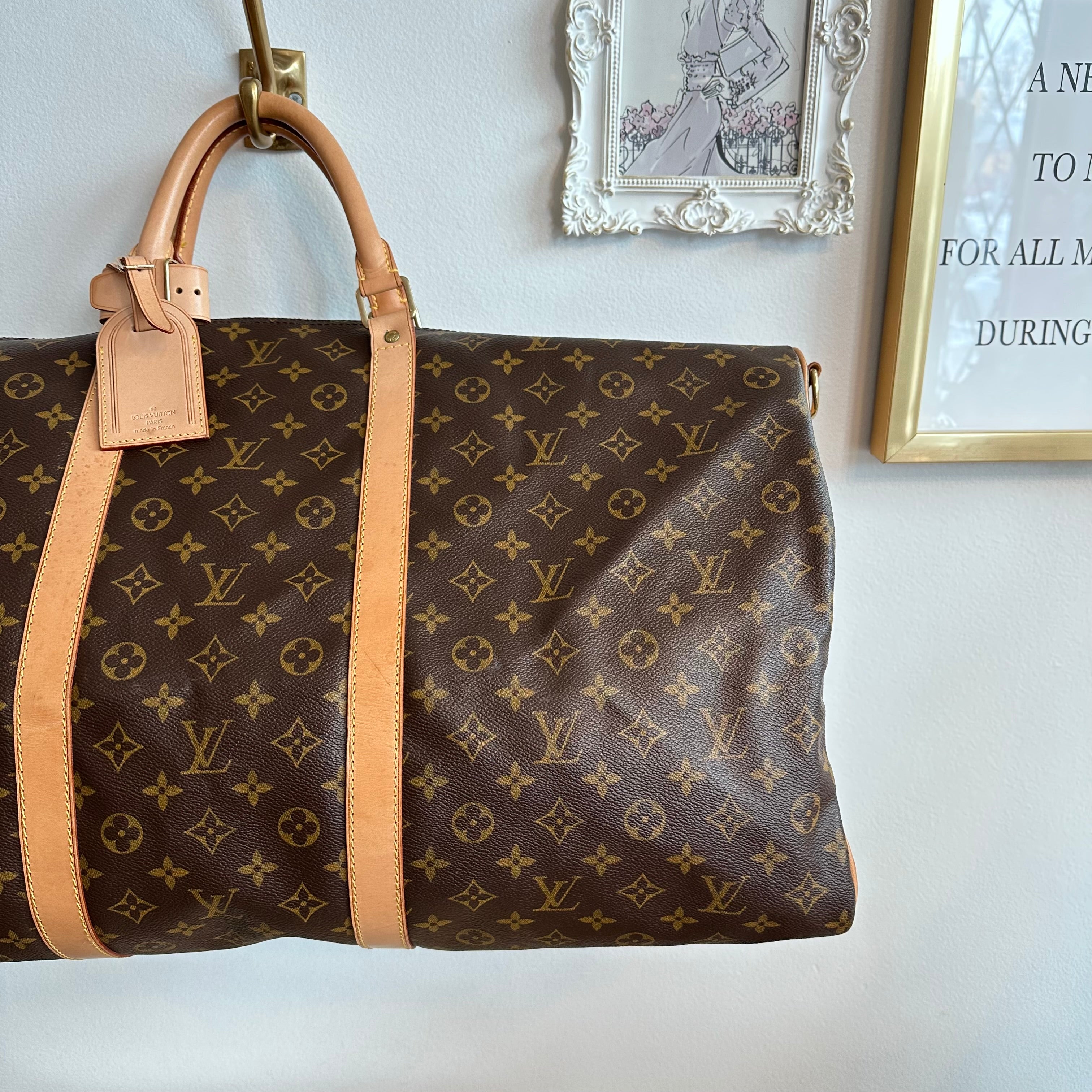 Pre-Owned LOUIS VUITTON Monogram Keepall 60 Bandoulier