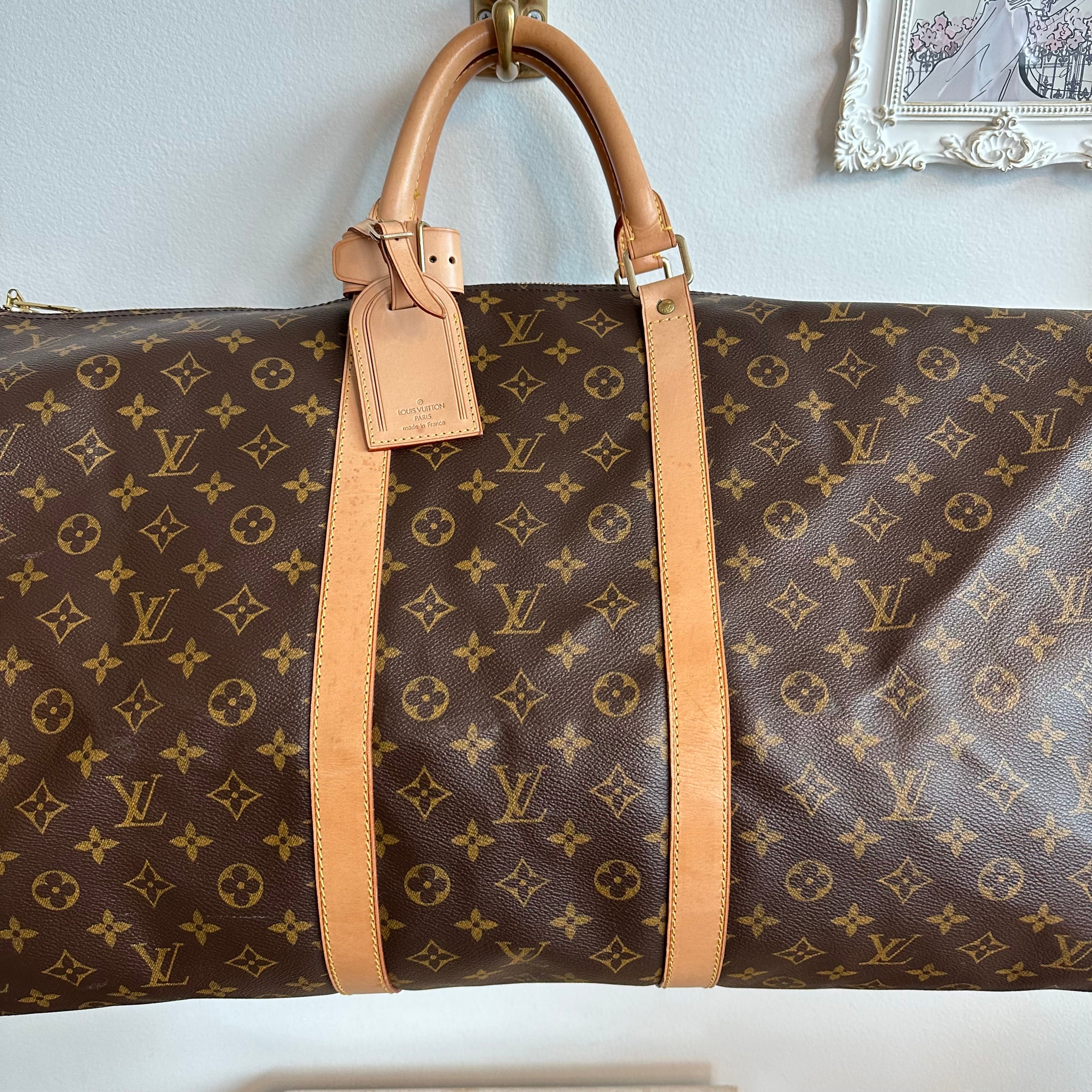 Pre-Owned LOUIS VUITTON Monogram Keepall 60 Bandoulier