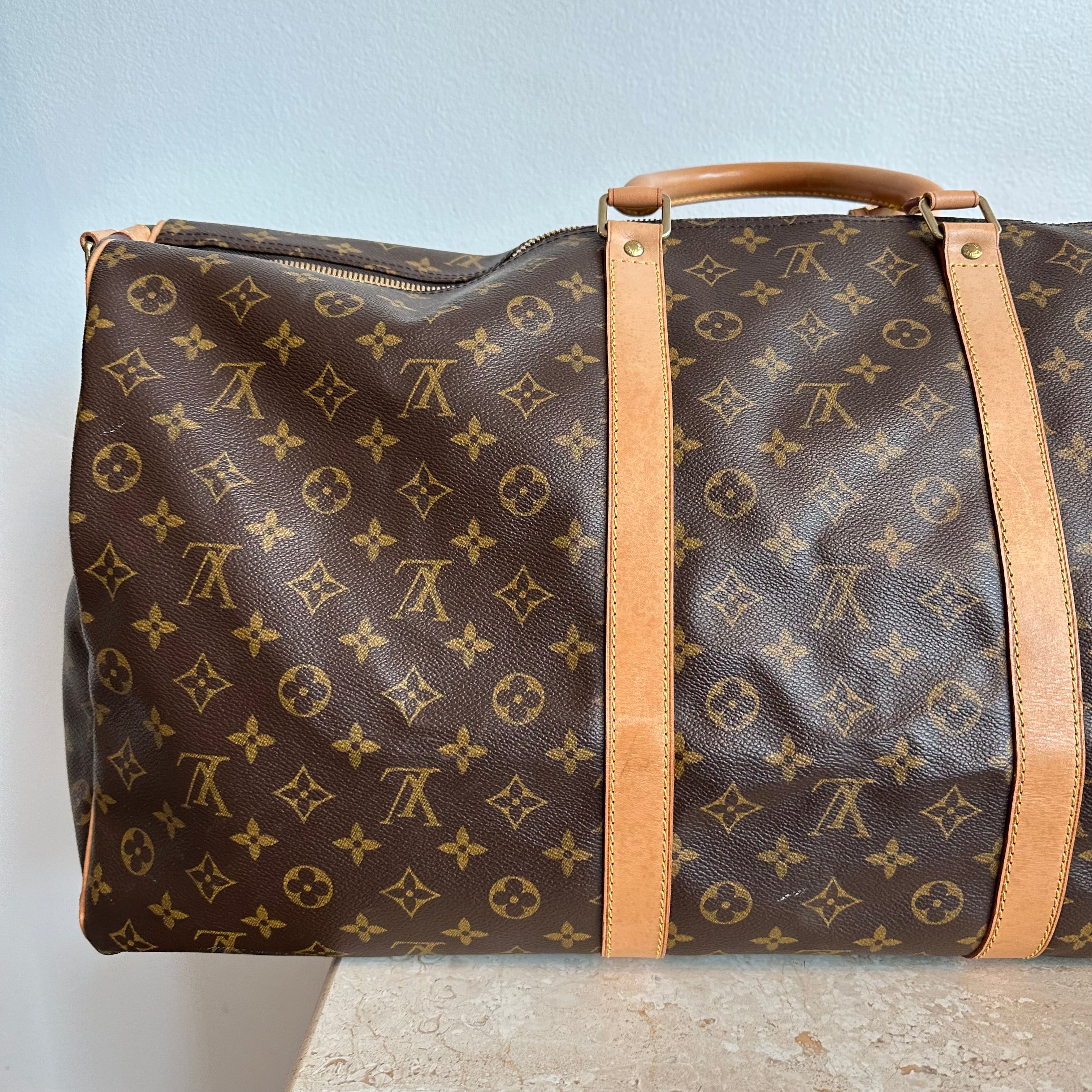 Pre-Owned LOUIS VUITTON Monogram Keepall 60 Bandoulier