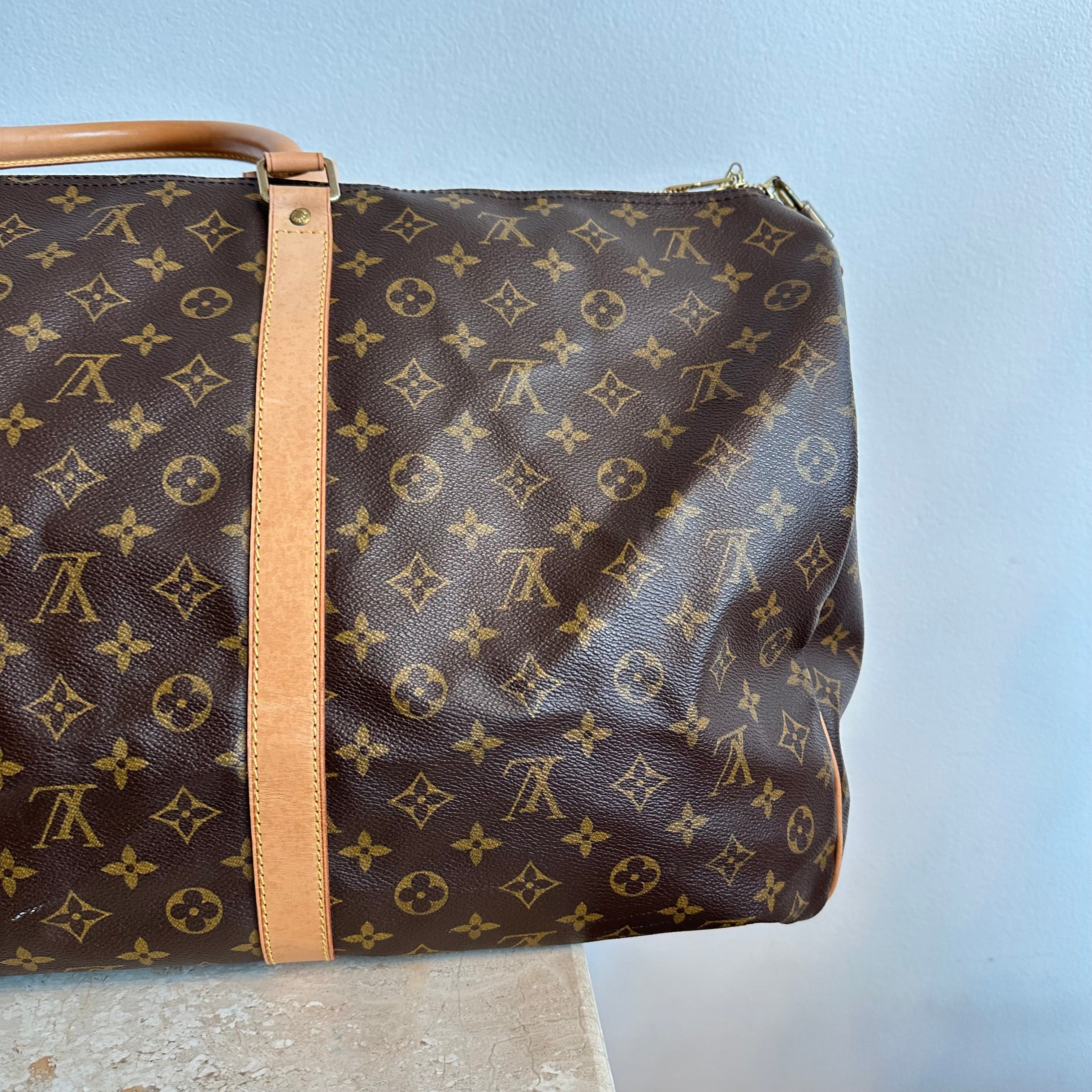 Pre-Owned LOUIS VUITTON Monogram Keepall 60 Bandoulier