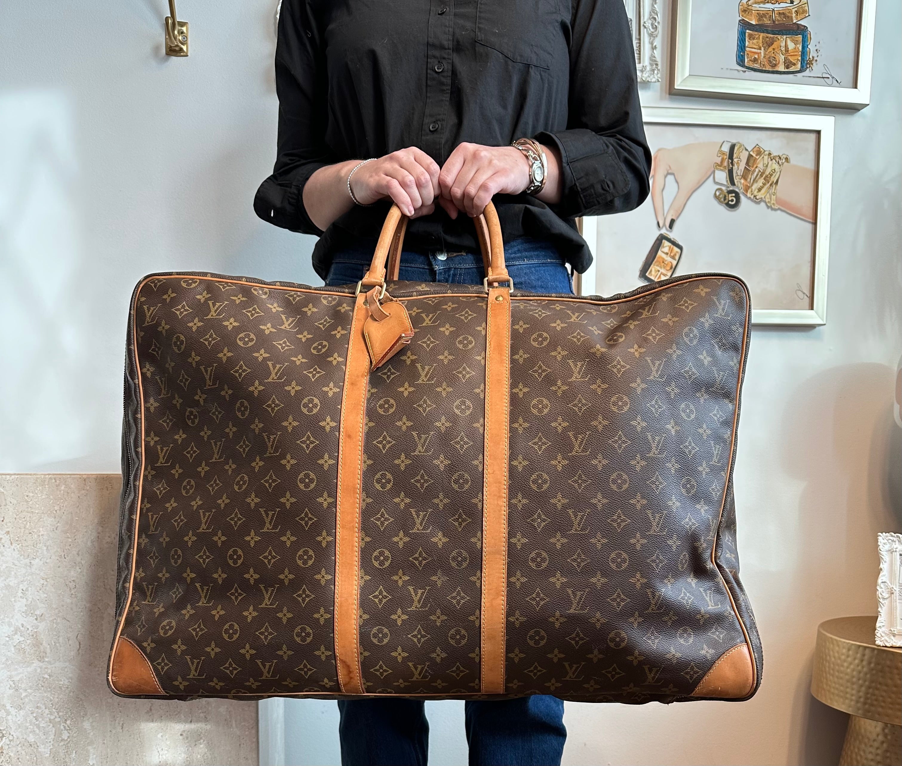 Pre-Owned LOUIS VUITTON Vintage Monogram Sirius 70 Soft Luggage