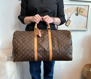 Pre-Owned LOUIS VUITTON Vintage Monogram Keepall 55