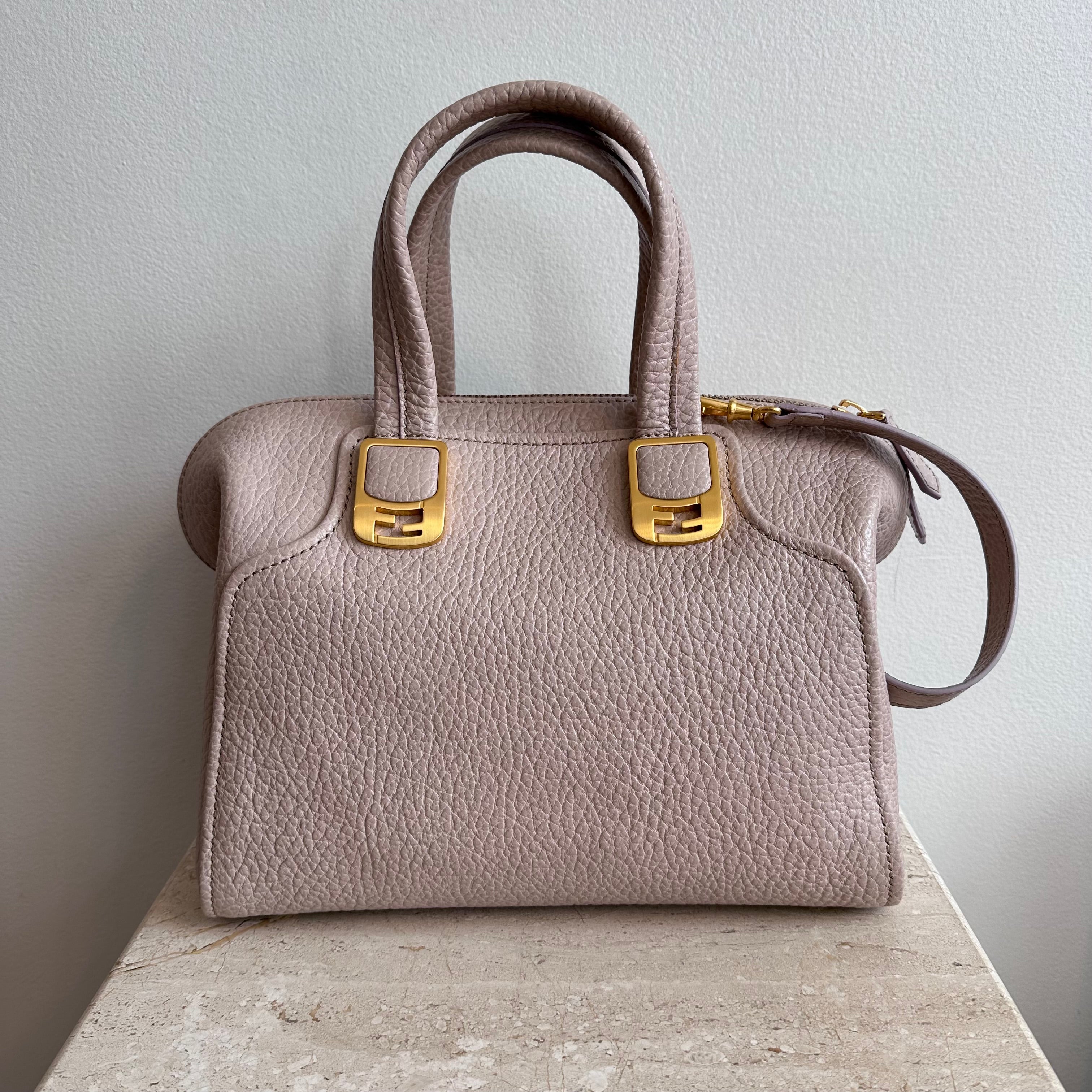 Pre-Owned FENDI Small Chameleon Tote