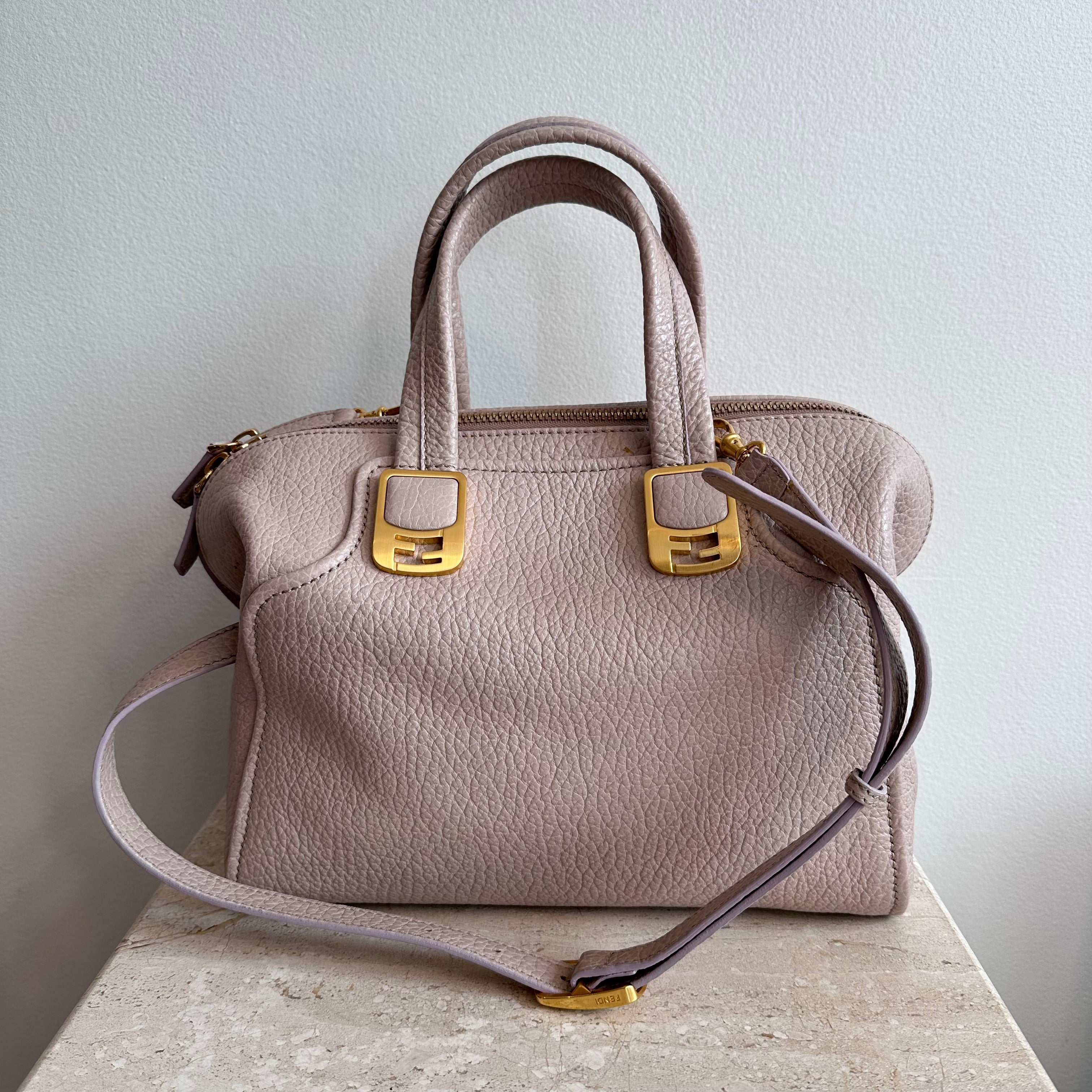 Pre-Owned FENDI Small Chameleon Tote