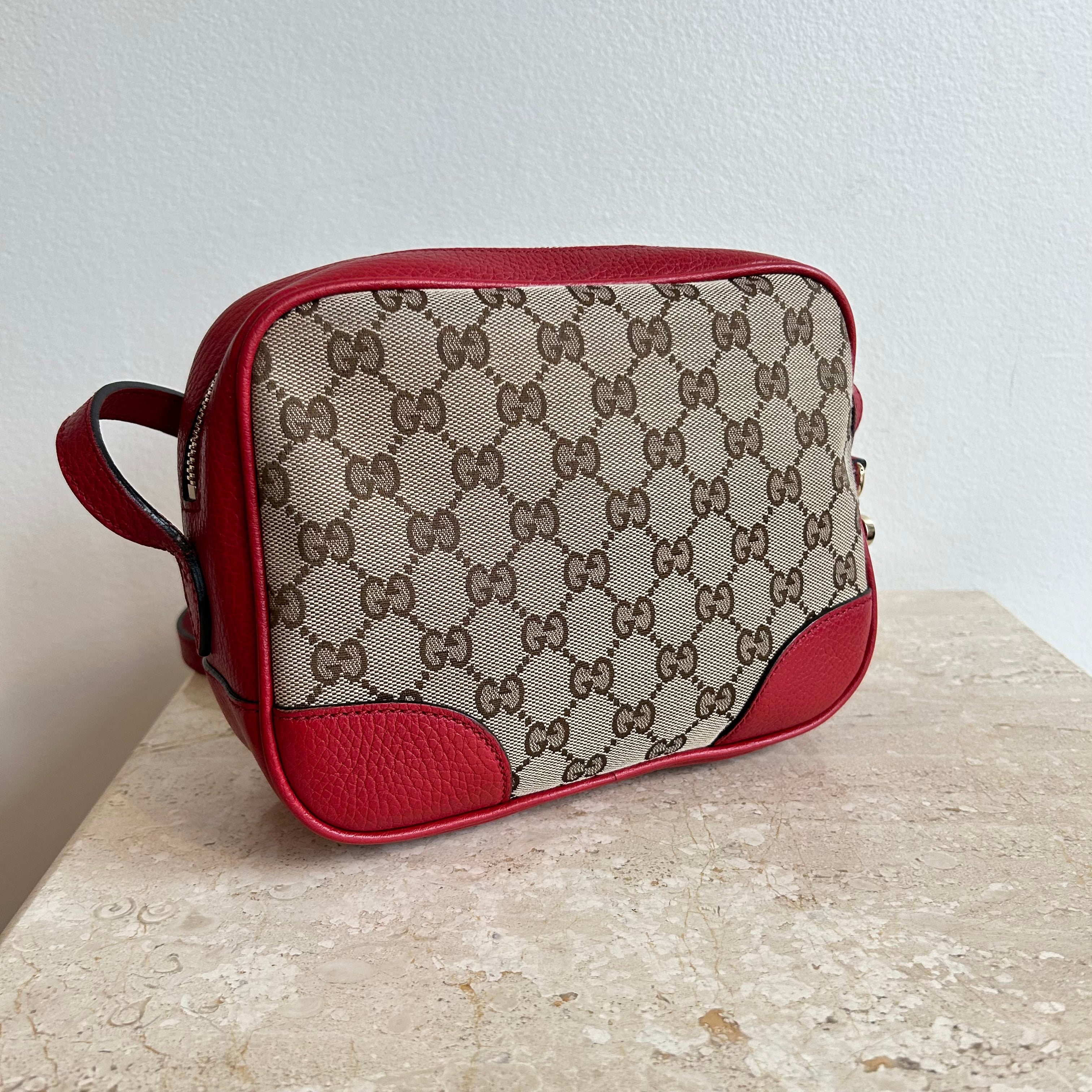 Pre Owned GUCCI Monogram Canvas Bree Camera Bag Valamode