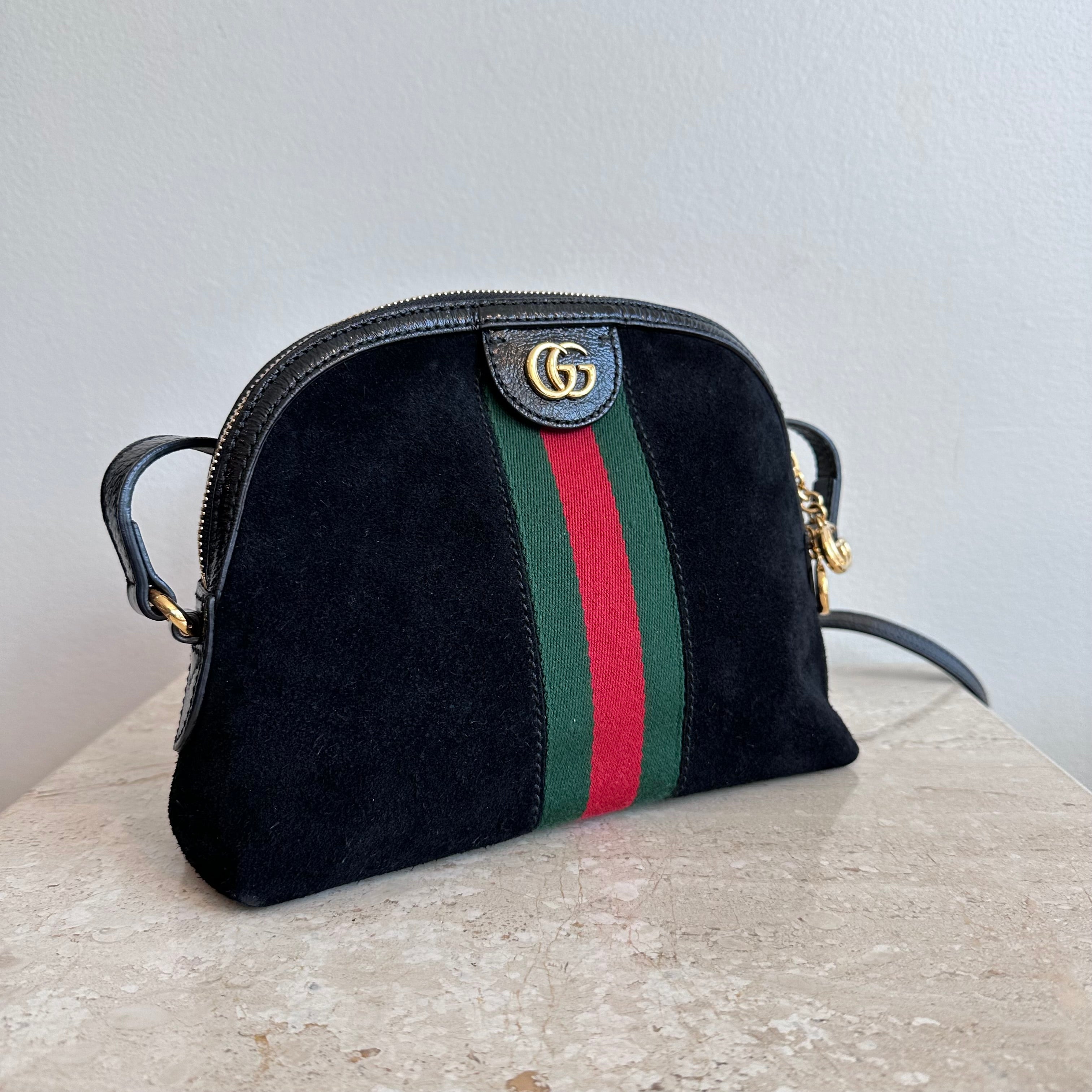 Pre Owned GUCCI Suede Ophidia Small Shoulder Bag Valamode