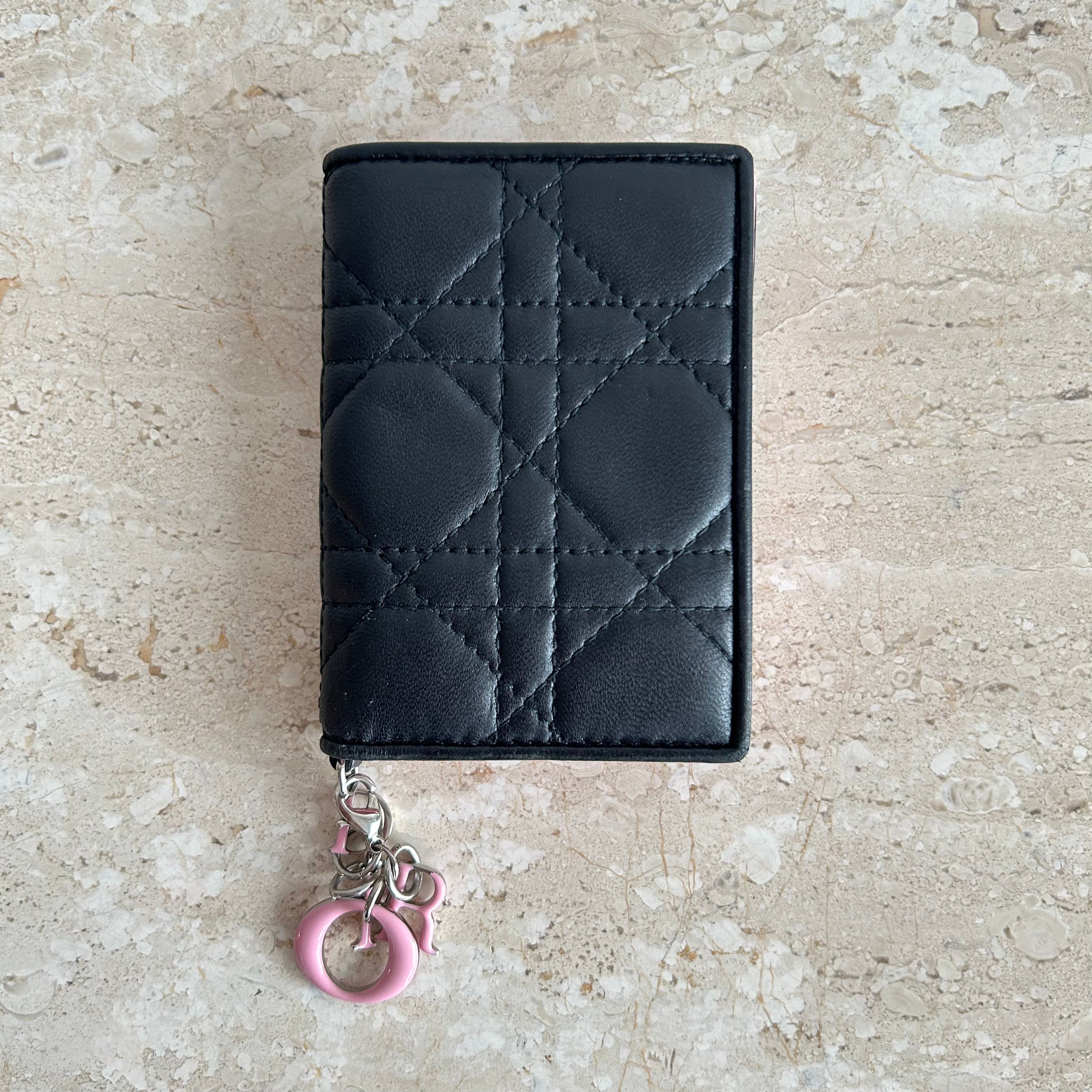 Pre-Owned DIOR Lady Dior Bloom Card Holder