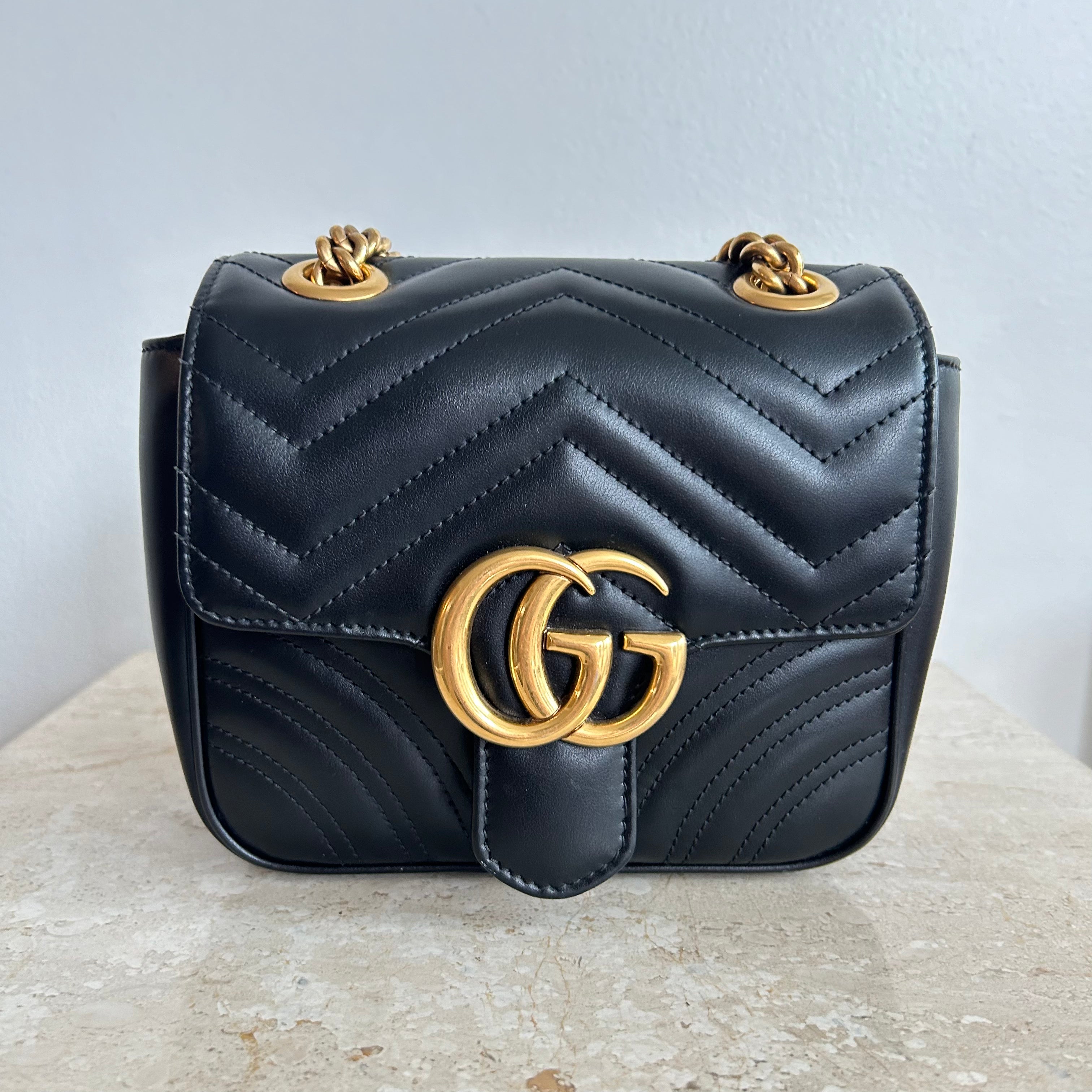 Pre Owned GUCCI Marmont Mini Shoulder Bag Valamode