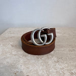 Pre-Owned GUCCI Marmont Brown Belt Size 90/36