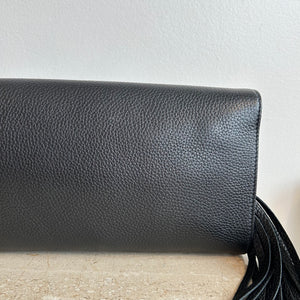 Pre-Owned GUCCI Black Leather Soho Clutch