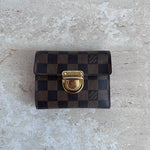 Pre-Owned LOUIS VUITTON Damier Ebene Koala Wallet