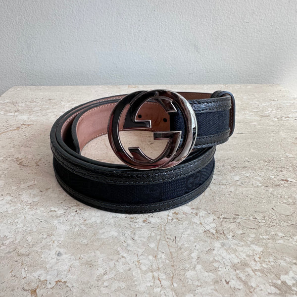 Gucci belt gray online