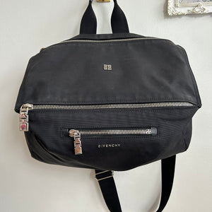 Pre-Owned GIVENCHY Black Nylon Pandora Messenger