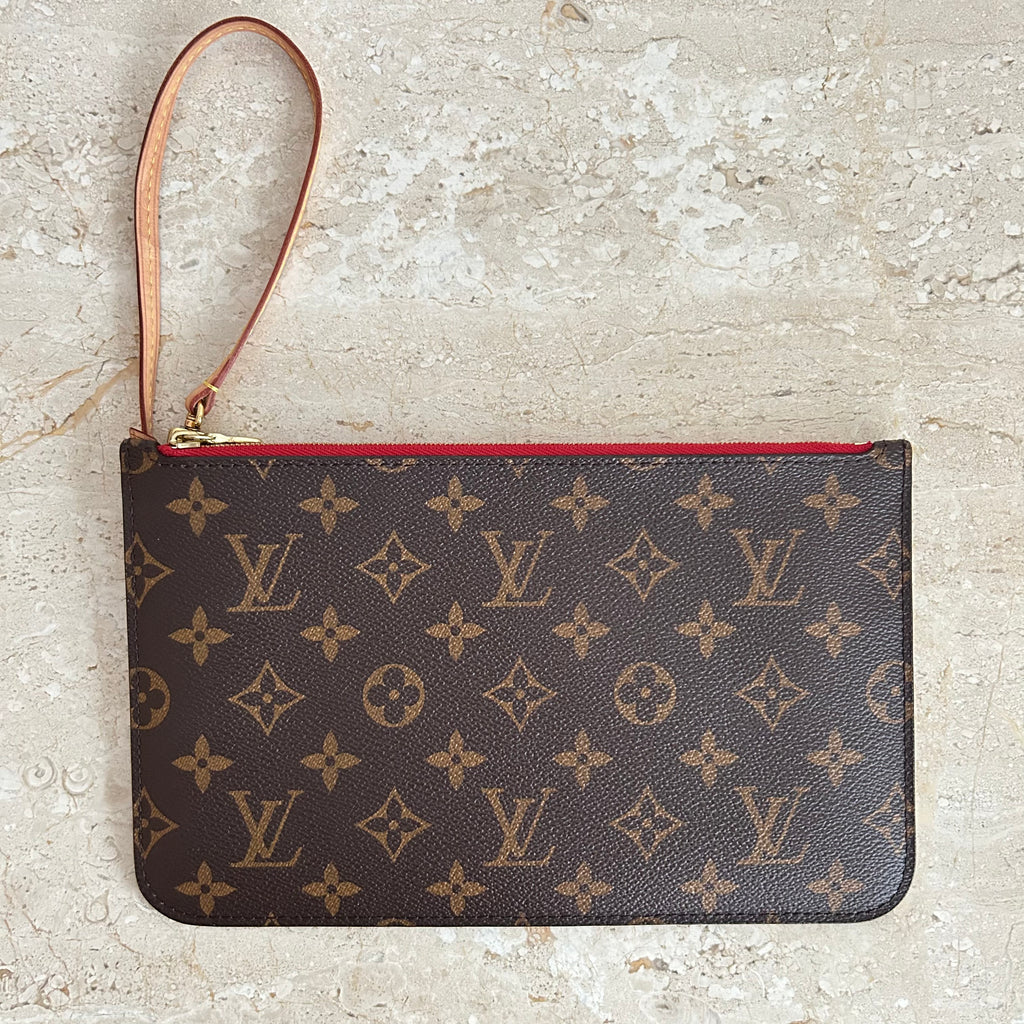 Pre-Owned LOUIS VUITTON Monogram Neverfull Wristlet