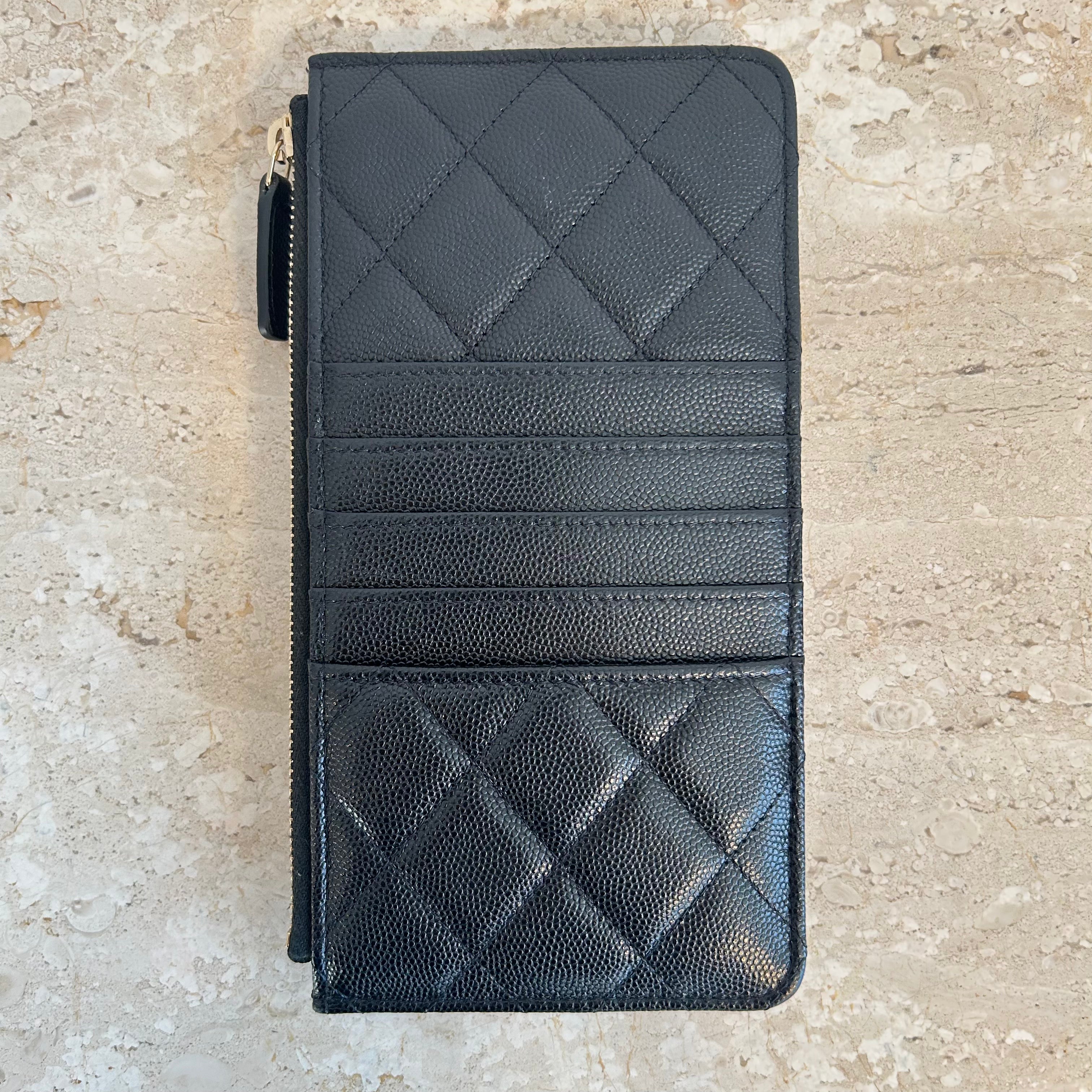 Pre-Owned CHANEL™ Quilted Caviar Long Wallet