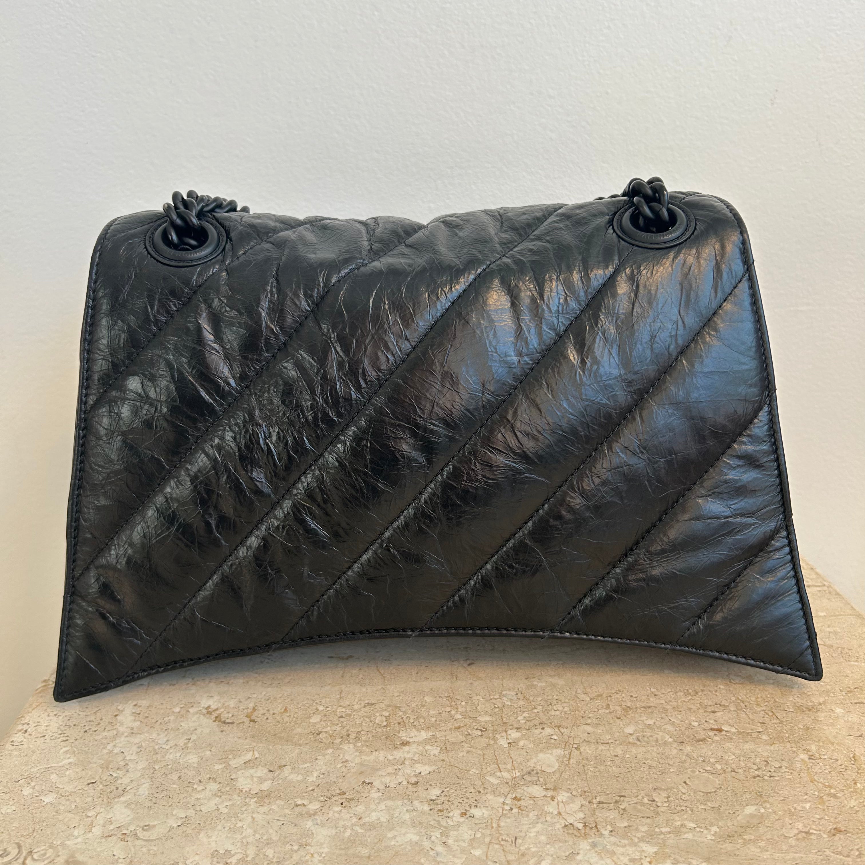 Pre-Owned BALENCIAGA Crush Medium Chain Bag