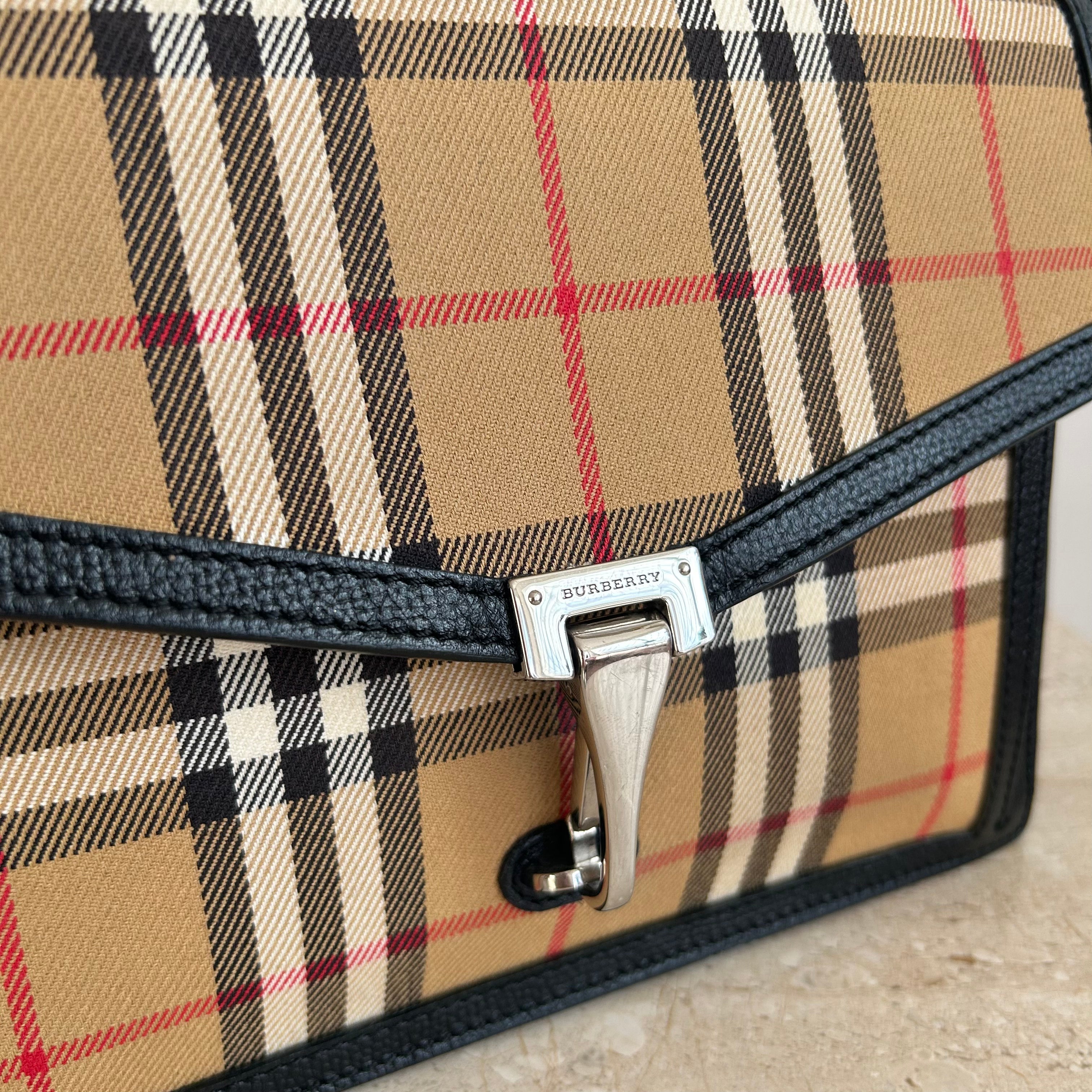 Pre-Owned BURBERRY Nova Check Macken Crossbody Bag