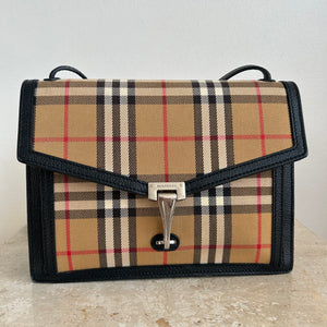 Pre-Owned BURBERRY Nova Check Macken Crossbody Bag