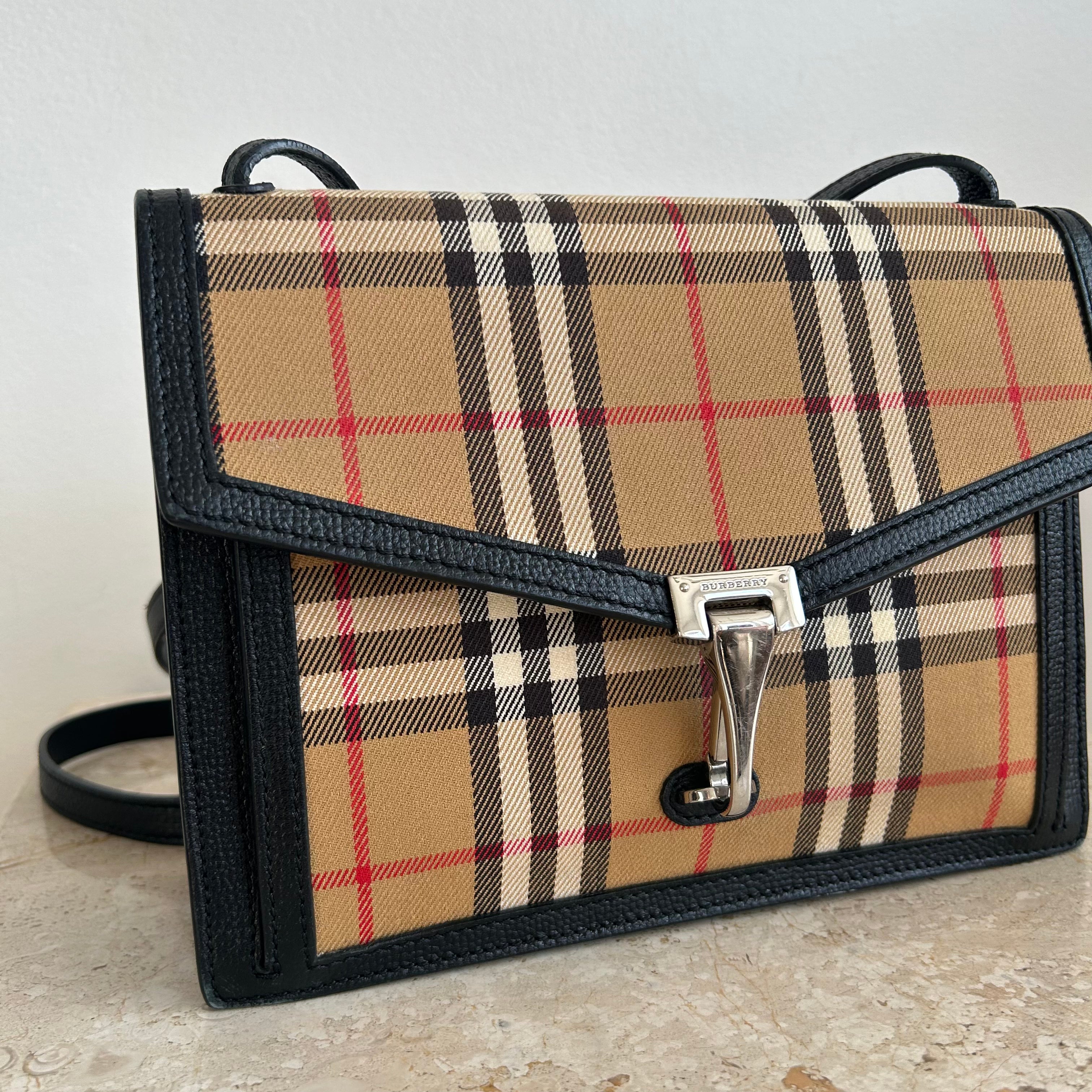 Pre-Owned BURBERRY Nova Check Macken Crossbody Bag