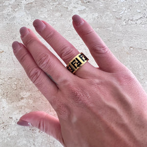 Pre-Owned FENDI Forever Fendi Ring Size 7