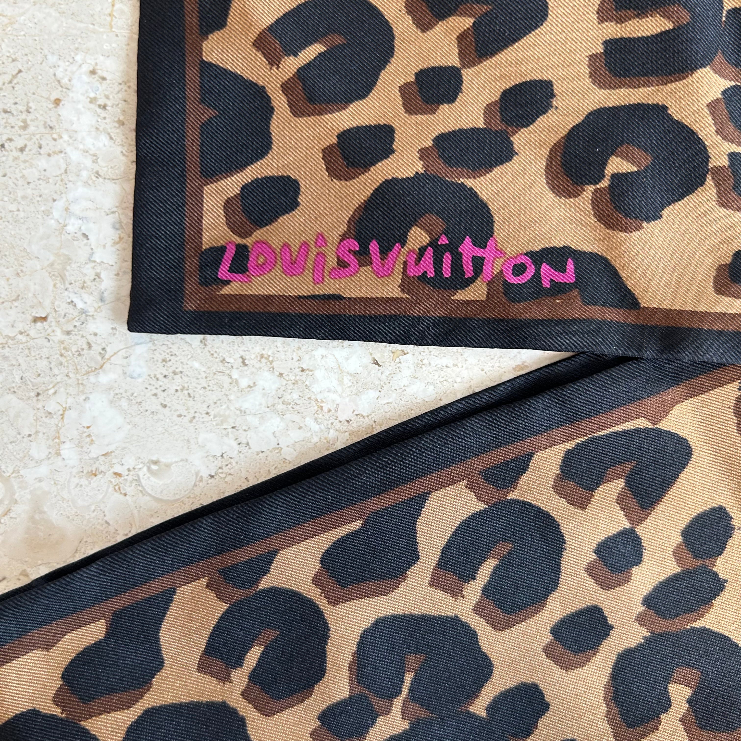 Pre-Owned LOUIS VUITTON x Stephen Sprouse Leopard Silk Bandeau